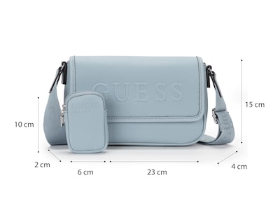 Foto 6 | Bolsa Cruzada Guess con Monedero