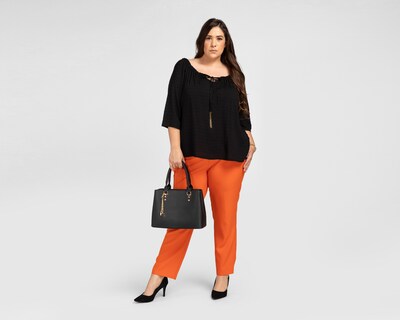 Foto 2 | Blusa Lady Sun Manga 3/4 Negra con Jareta