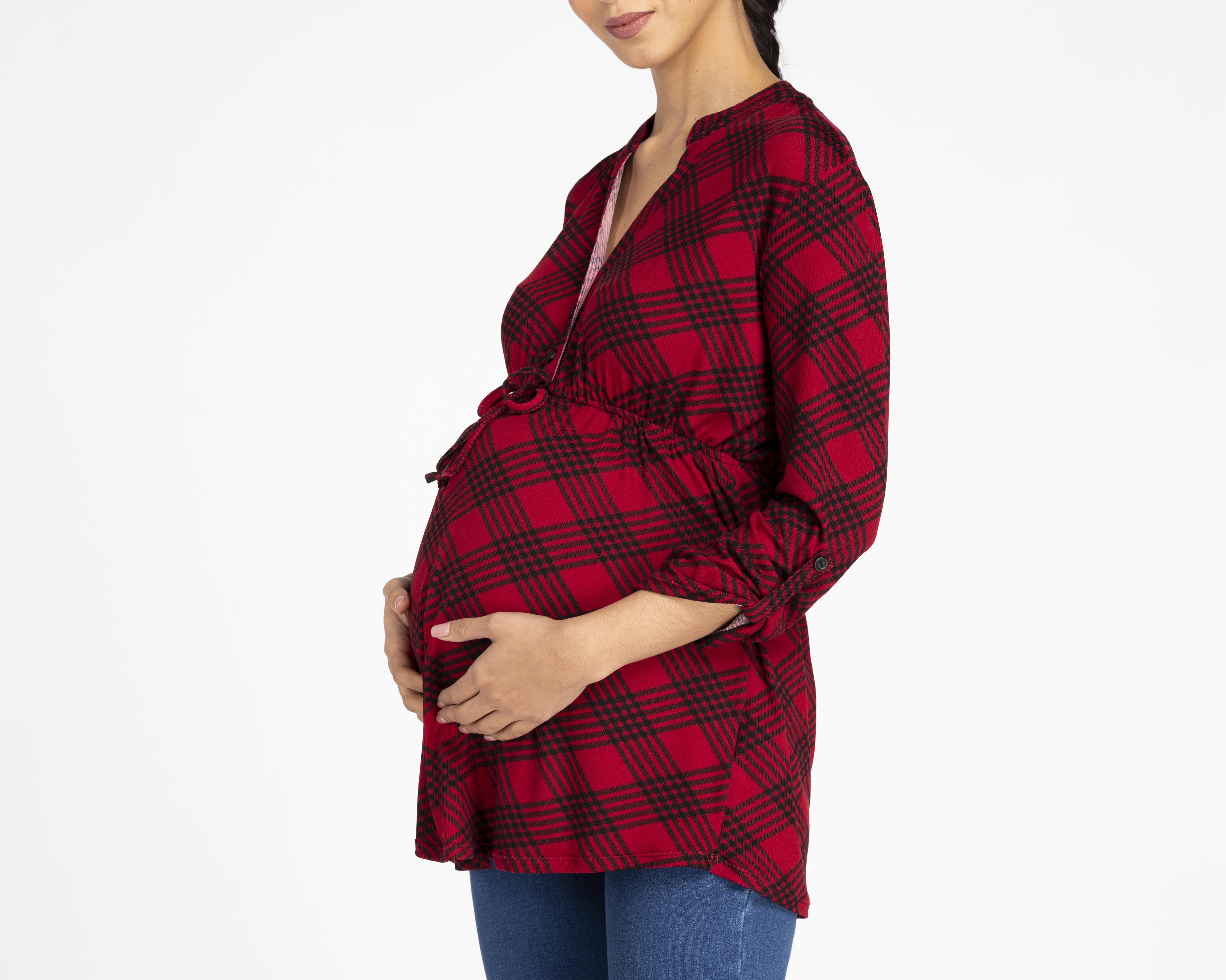Foto 5 pulgar | Blusa de Maternidad Mamá Bella Manga Larga