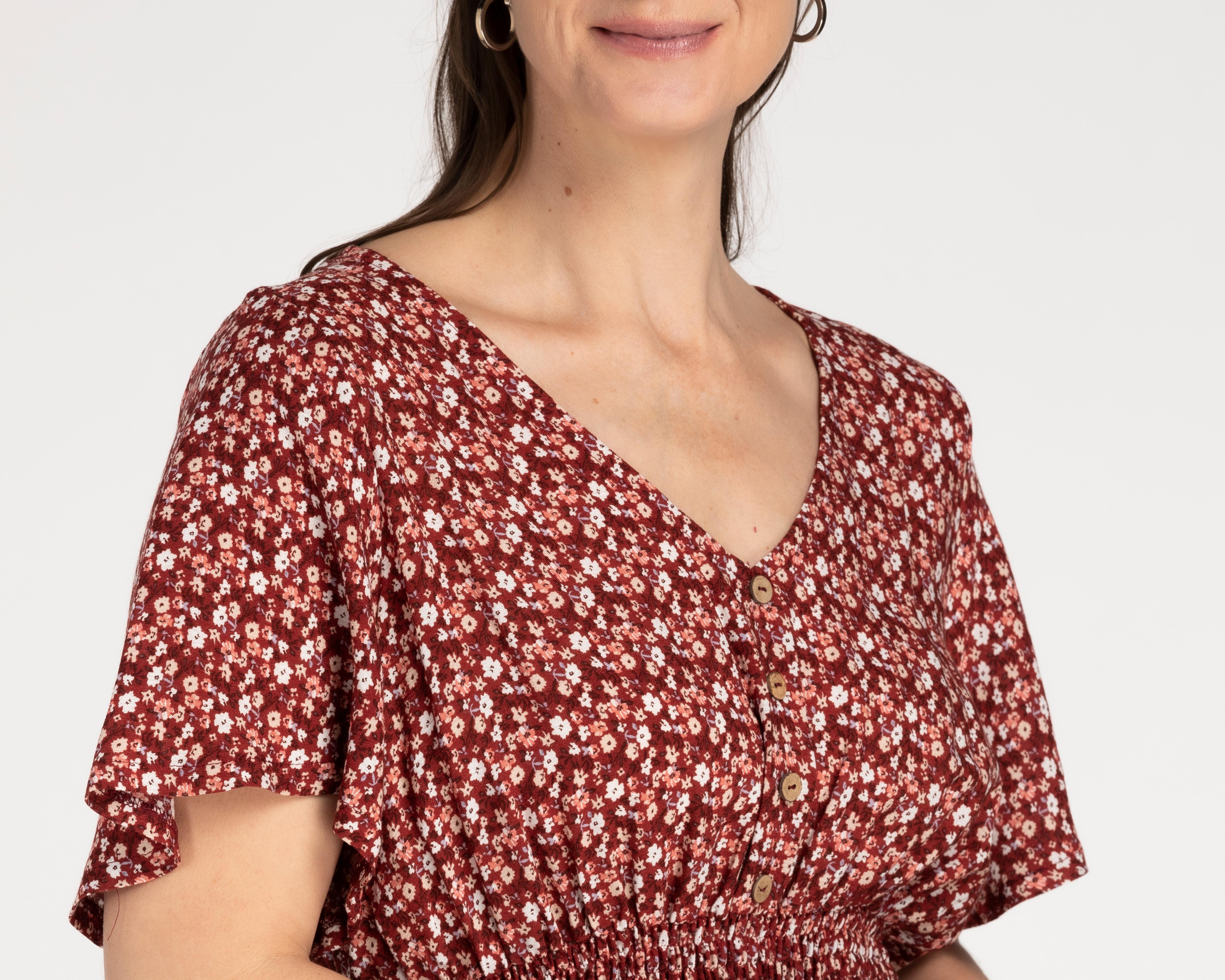 Foto 6 pulgar | Vestido Sahara Casual Estampado con Botones
