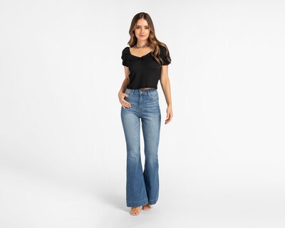 Foto 2 | Jeans Oggi Ruby Vintage Flare Deslavado