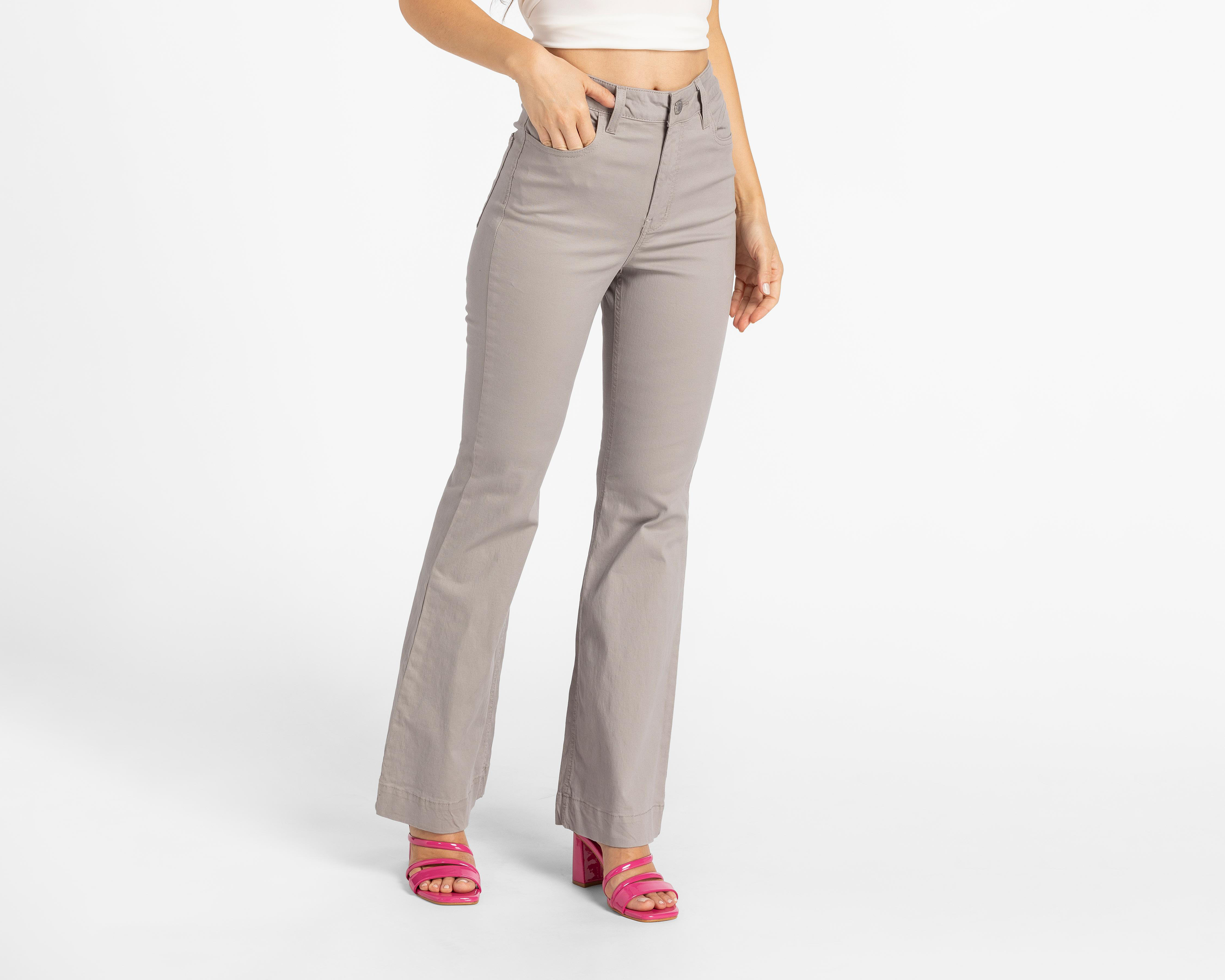 Jeans Oggi Ruby Gaba Perla Flare Gris