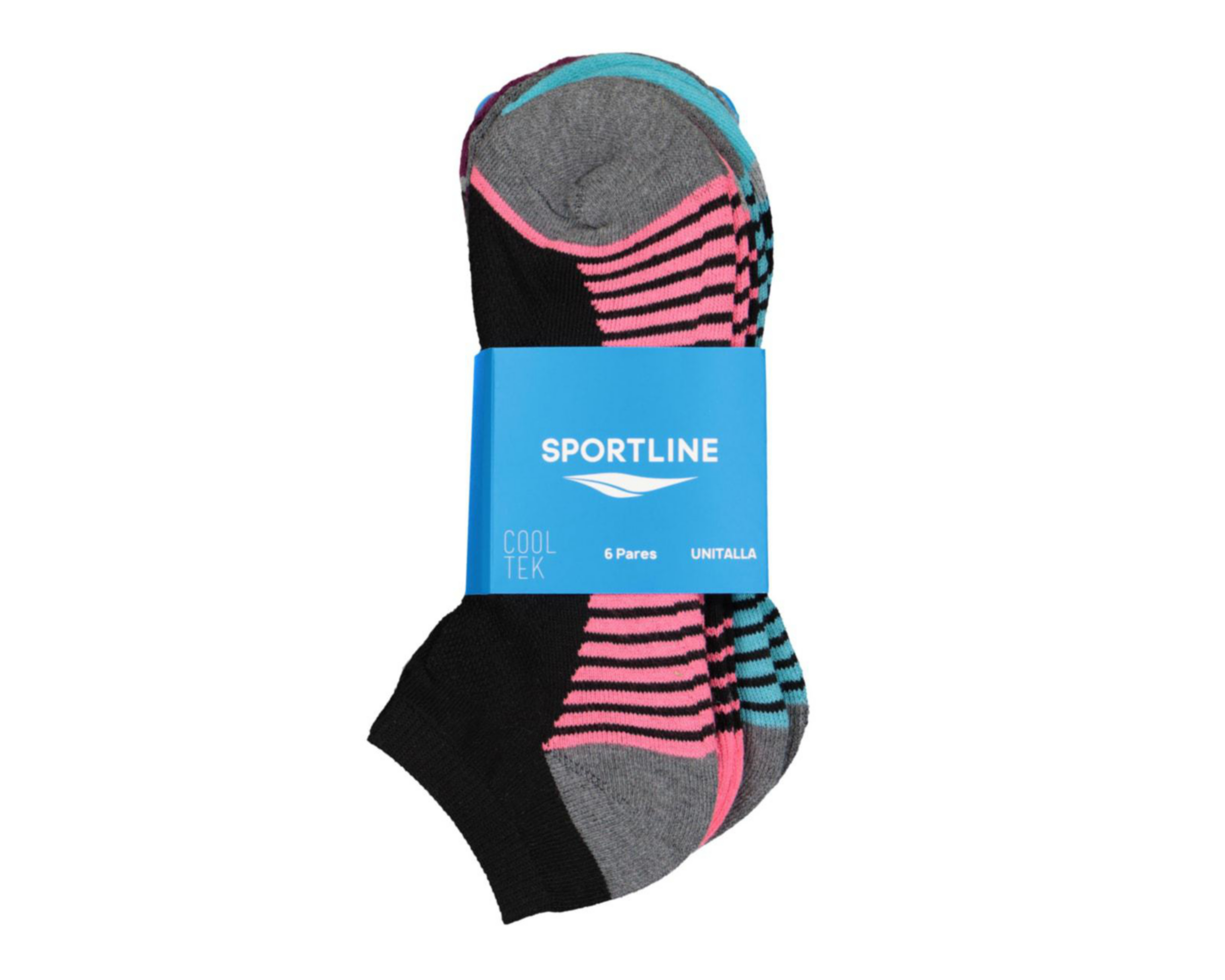 Foto 3 | Calcetas Deportivas Tines Sportline Cool-Tek para Mujer 6 Pares