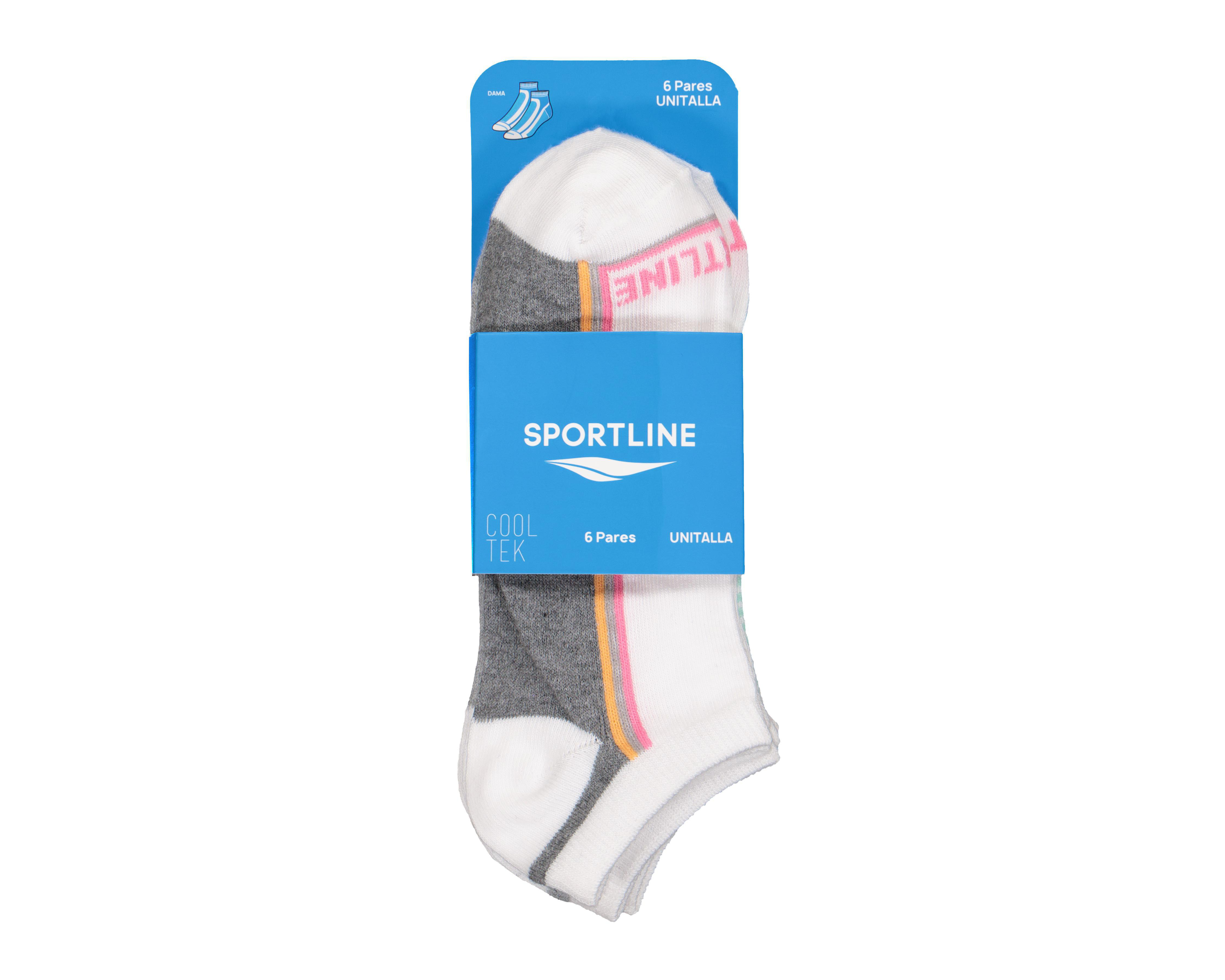 Foto 3 | Calcetas Deportivas Tines Sportline Cool-Tek para Mujer 6 Pares