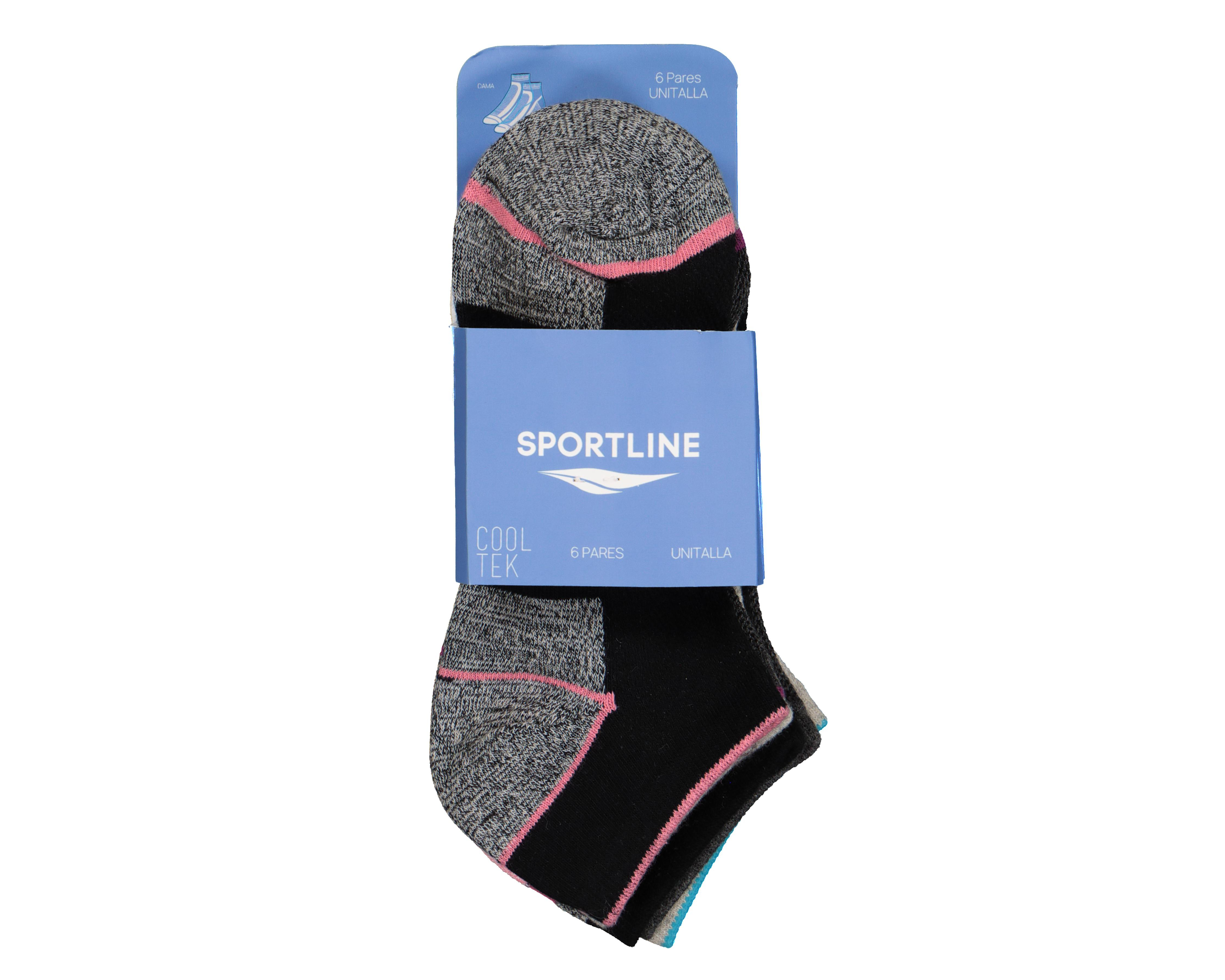 Foto 3 | Calcetas Deportivas Tines Sportline Cool-Tek para Mujer 6 Pares