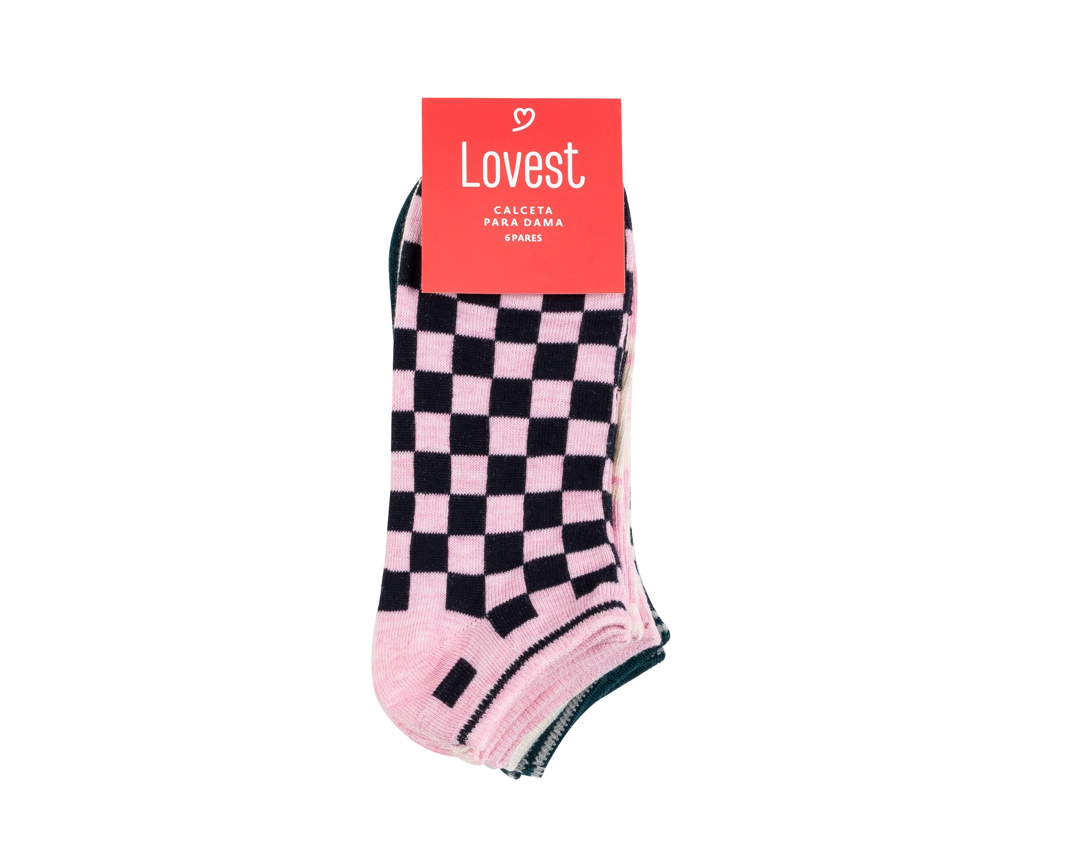 Foto 4 pulgar | Calcetas Tines Lovest para Mujer 6 Pares