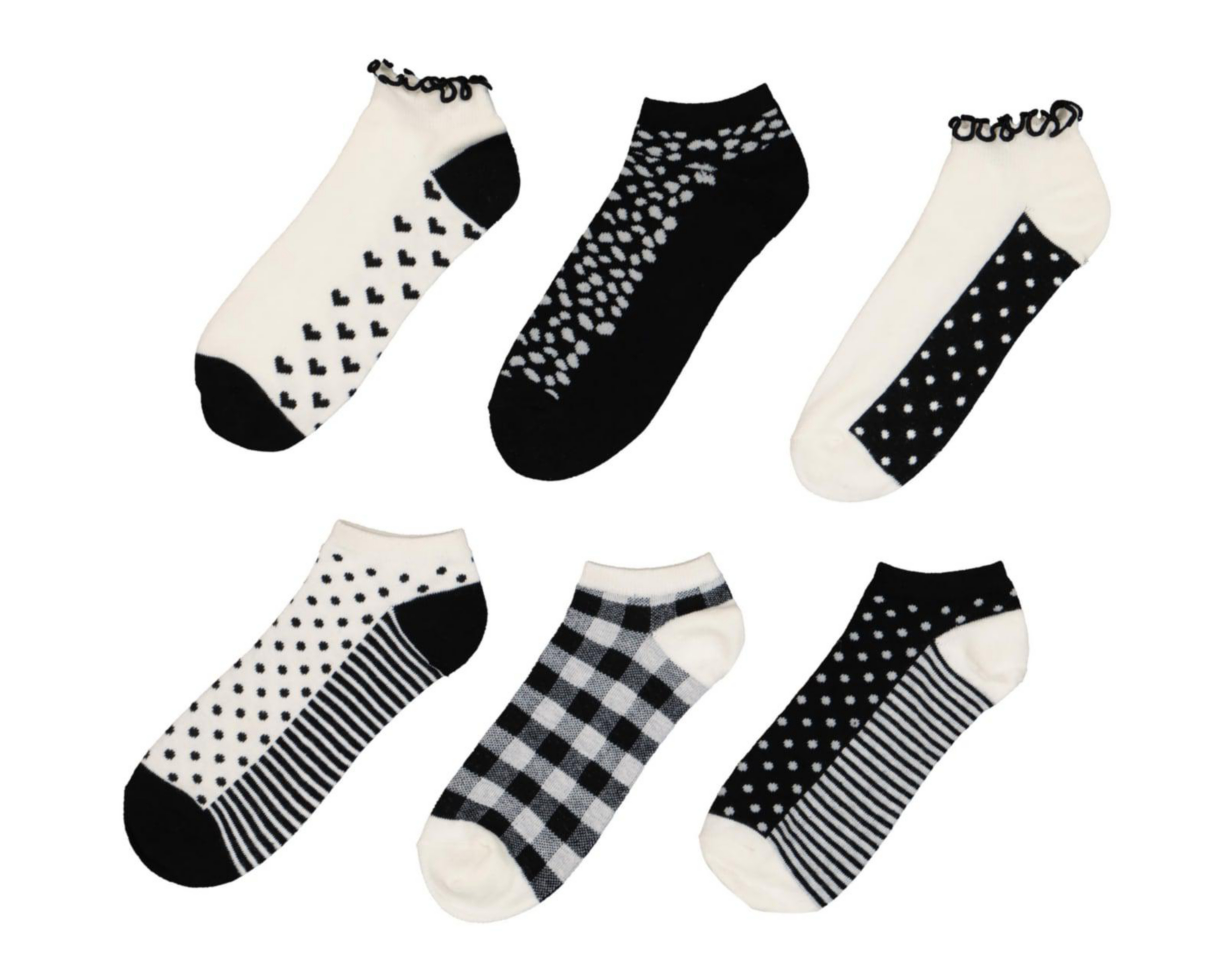 Foto 1 | Calcetas Cortas Lovest para Mujer 6 Pares