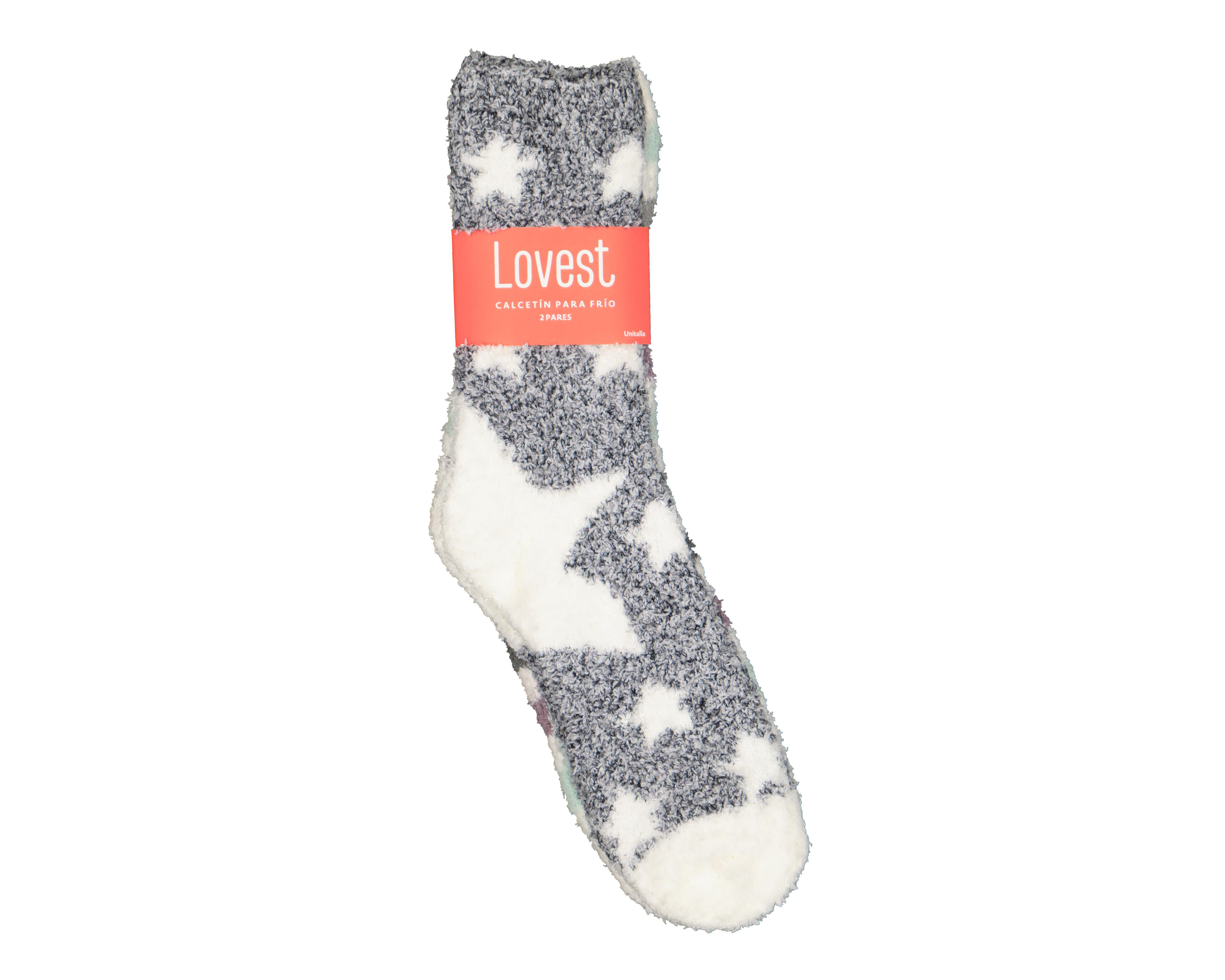 Foto 4 pulgar | Calcetas Largas Lovest para Mujer 2 Pares