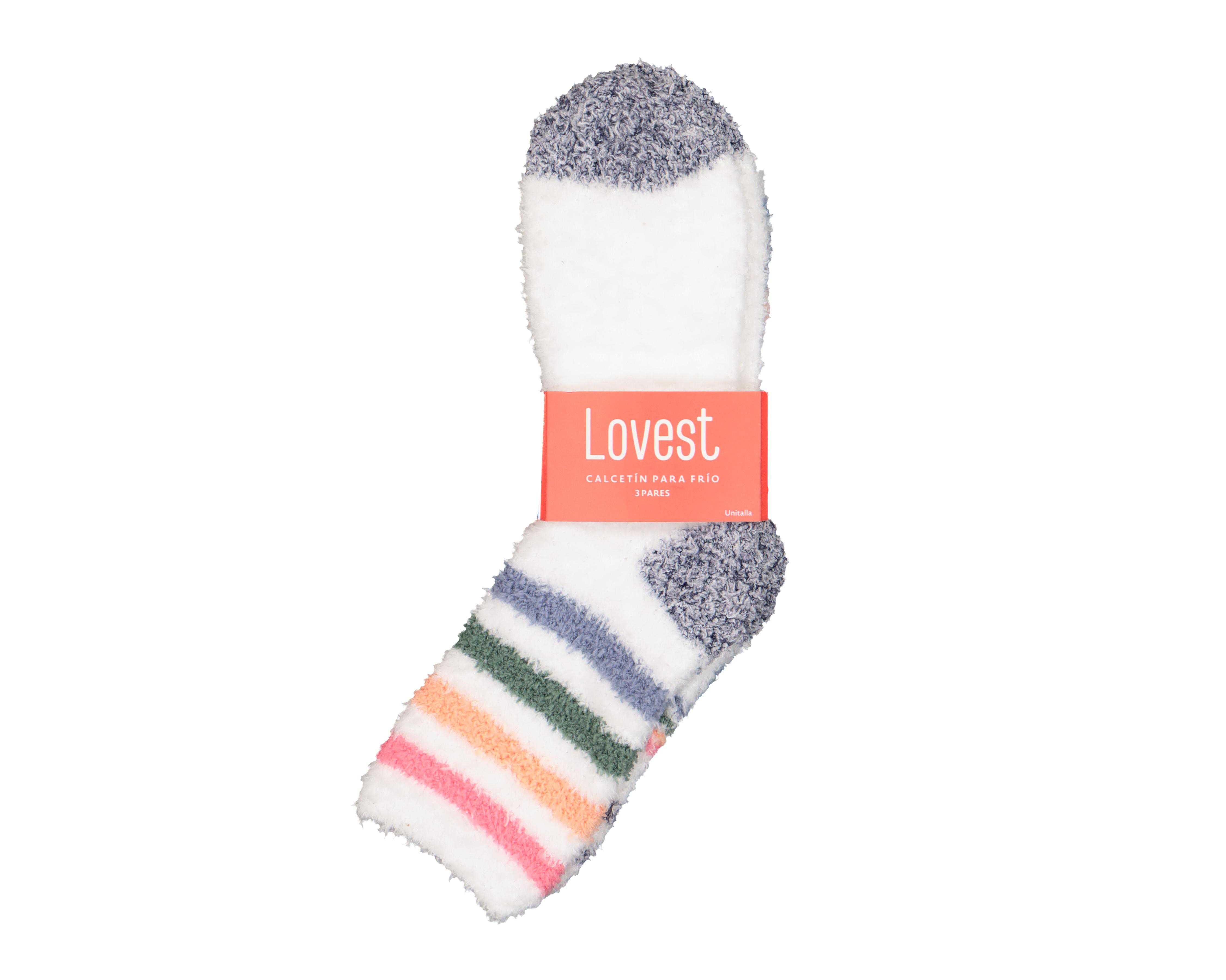Foto 4 pulgar | Calcetas Largas Lovest para Mujer 3 Pares