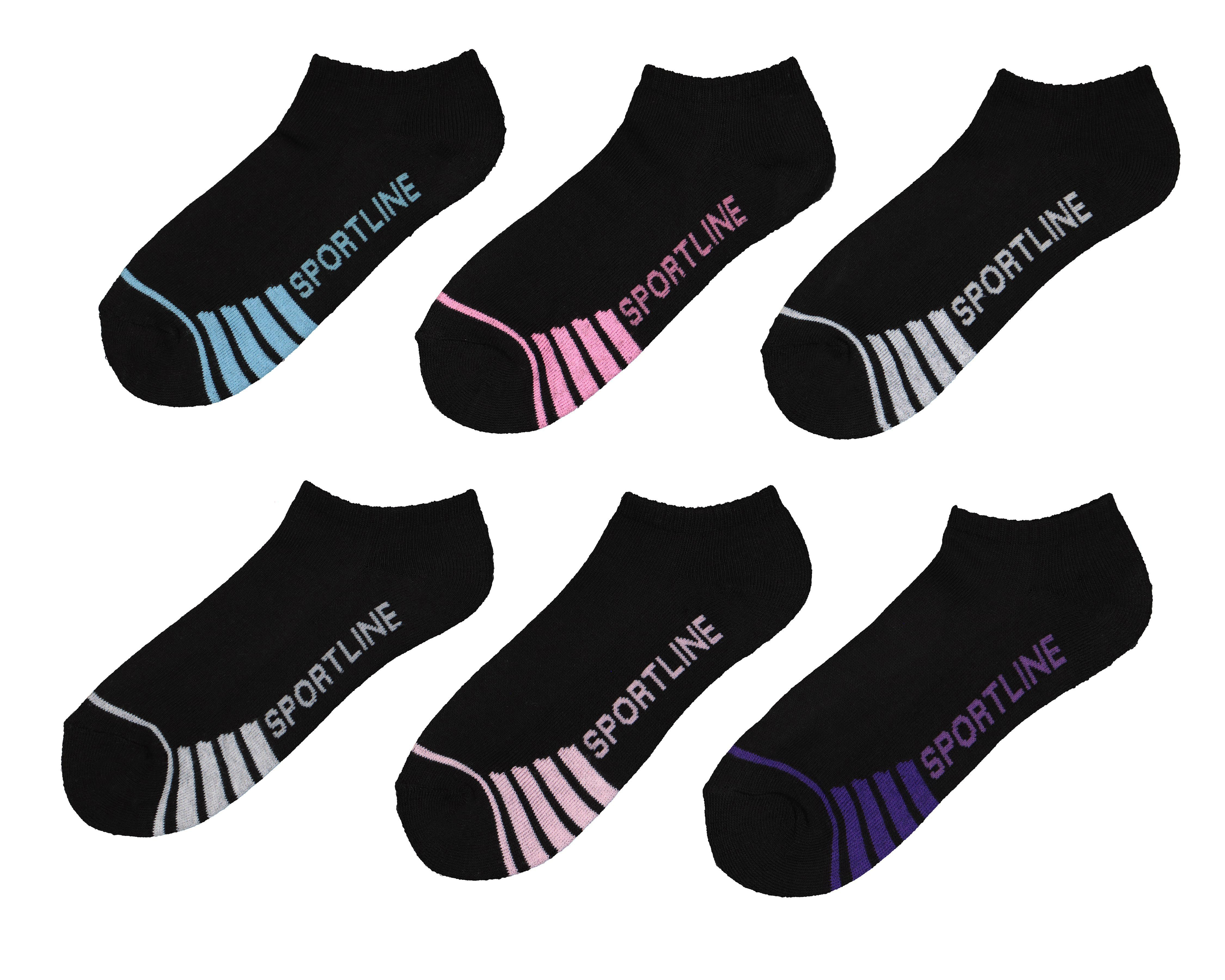 Foto 2 pulgar | Calcetas Deportivas Tines Sportline Cool-Tek para Mujer 6 Pares