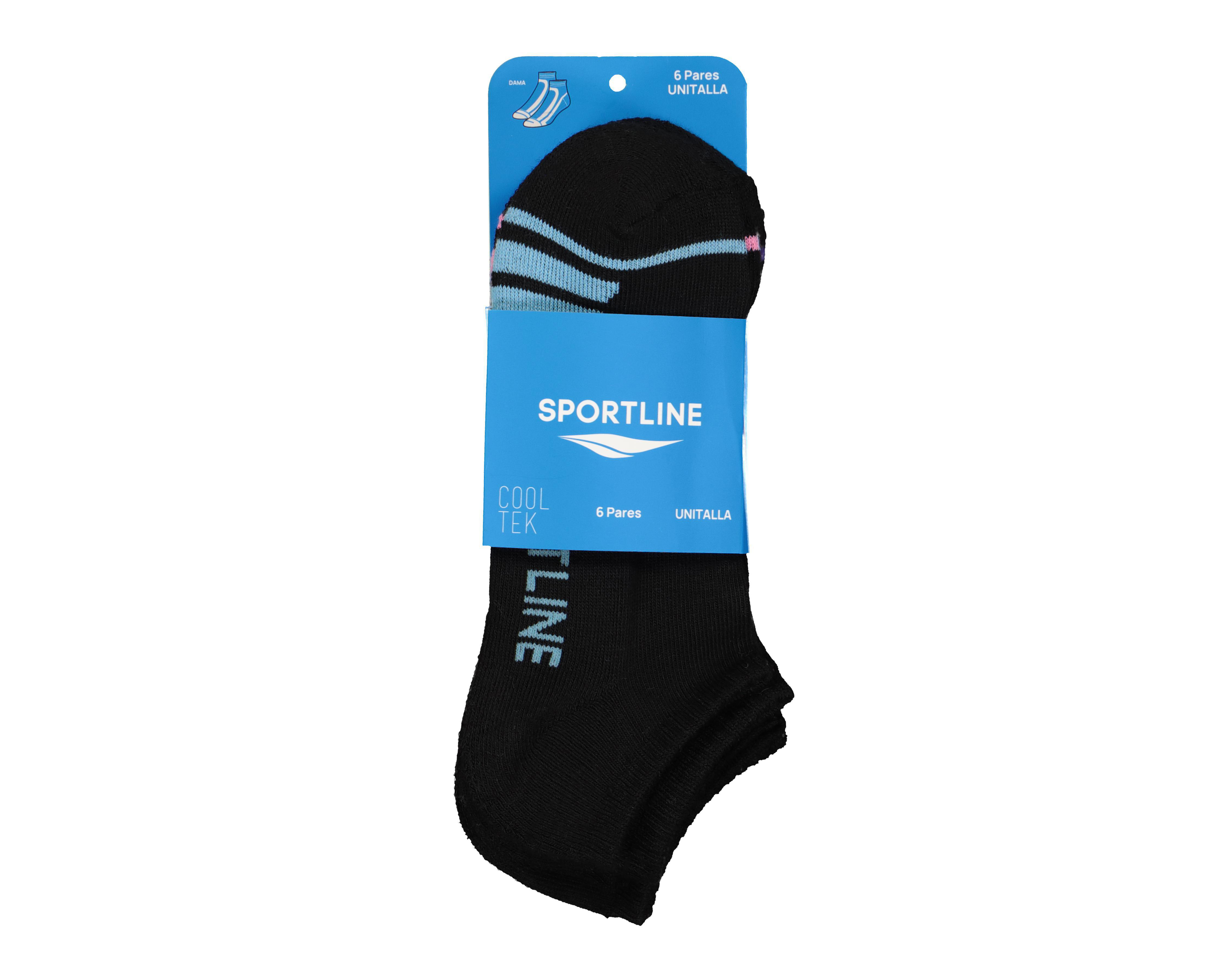 Foto 4 pulgar | Calcetas Deportivas Tines Sportline Cool-Tek para Mujer 6 Pares