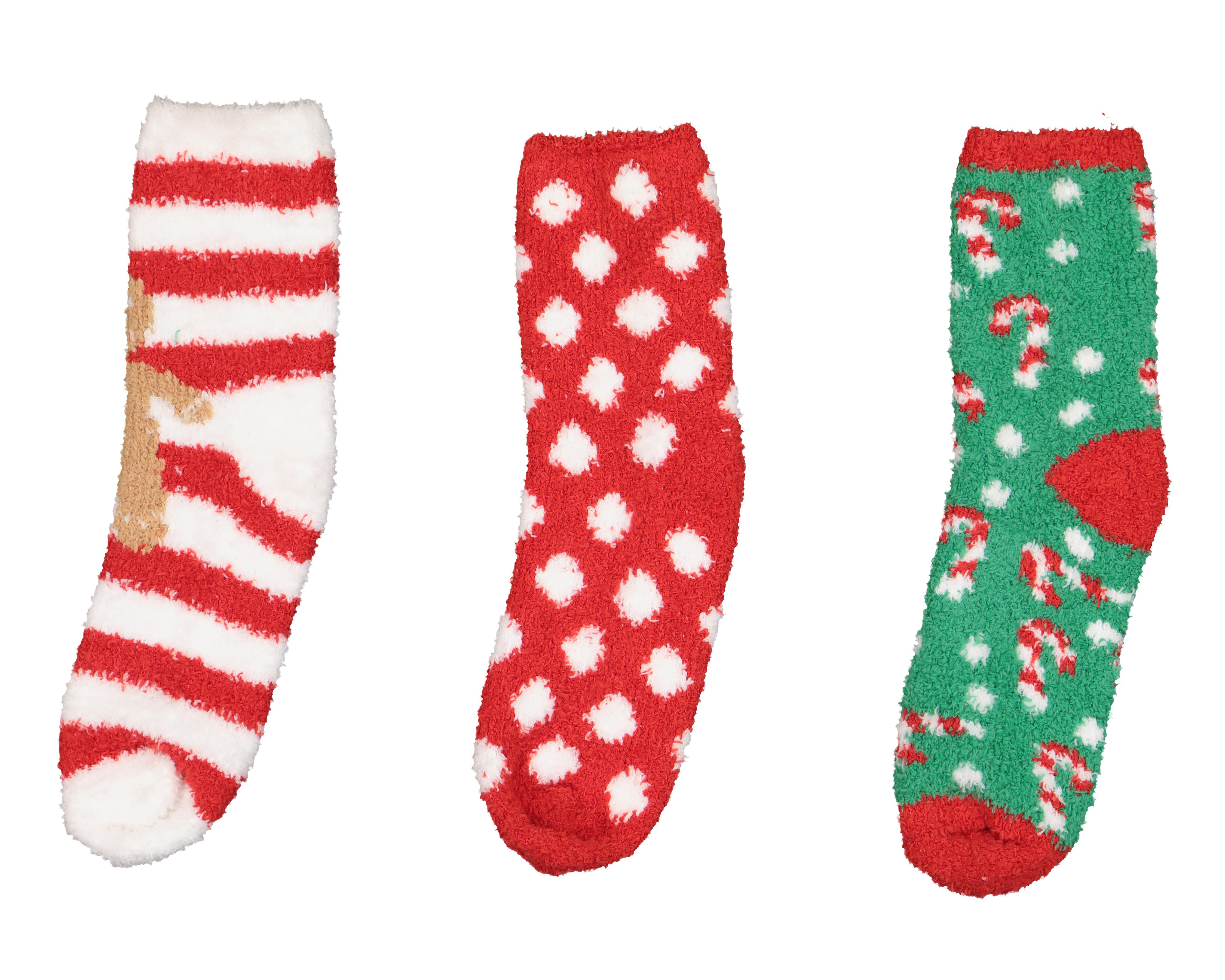 Calcetas Tobilleras Lovest Navideñas para Mujer 3 Pares