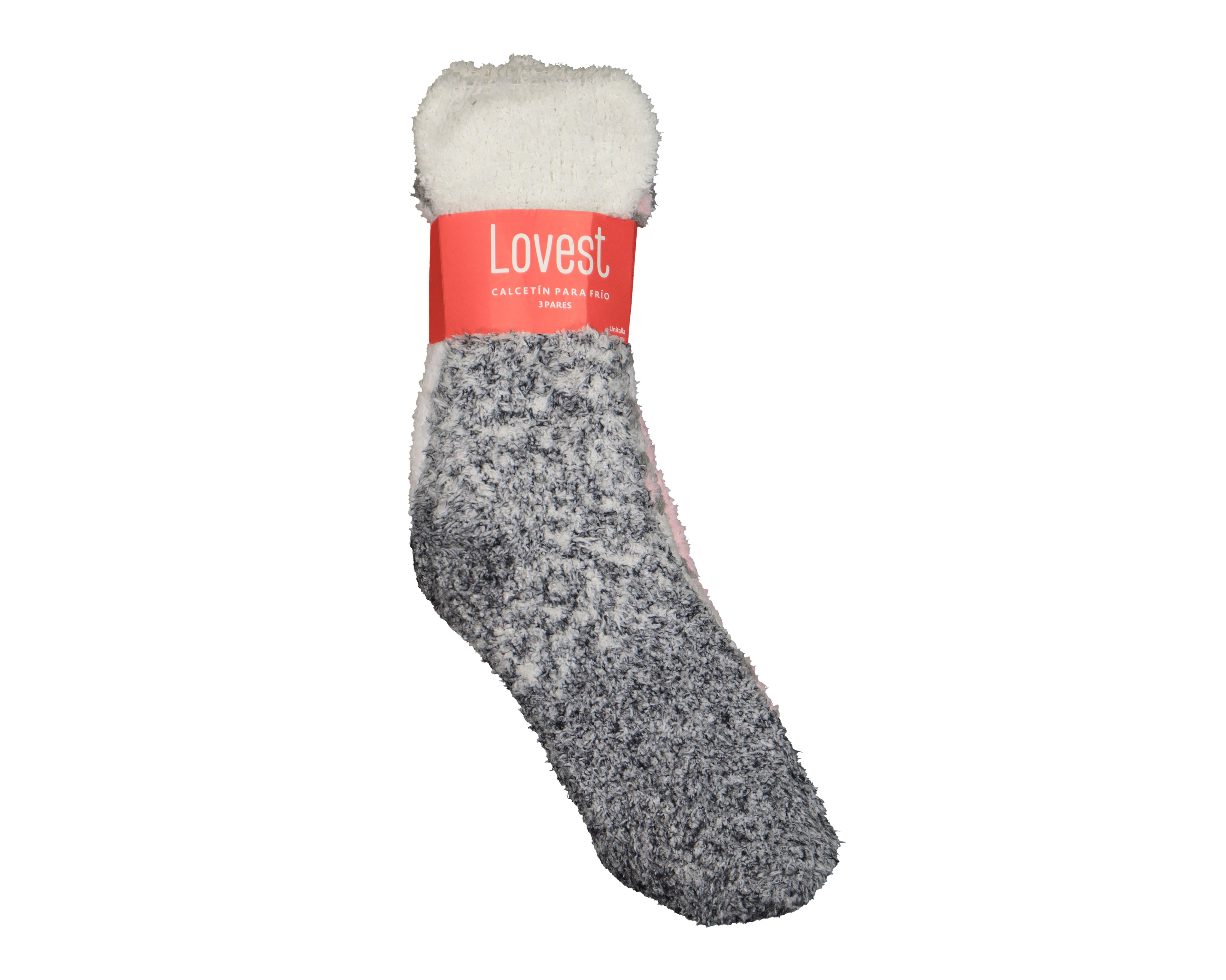 Foto 4 pulgar | Calcetas Largas Lovest para Mujer 3 Pares
