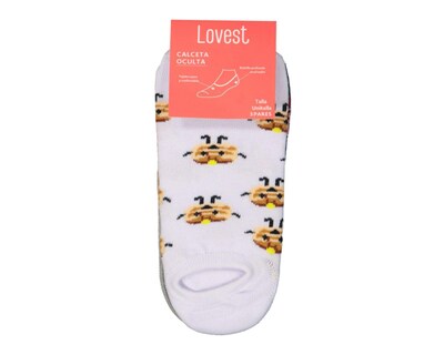Foto 3 | Calcetas Invisibles Lovest para Mujer 3 Pares
