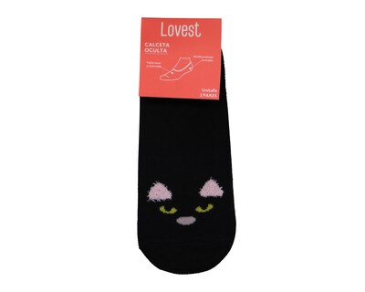 Foto 3 | Calcetas Invisibles Lovest para Mujer 2 Pares