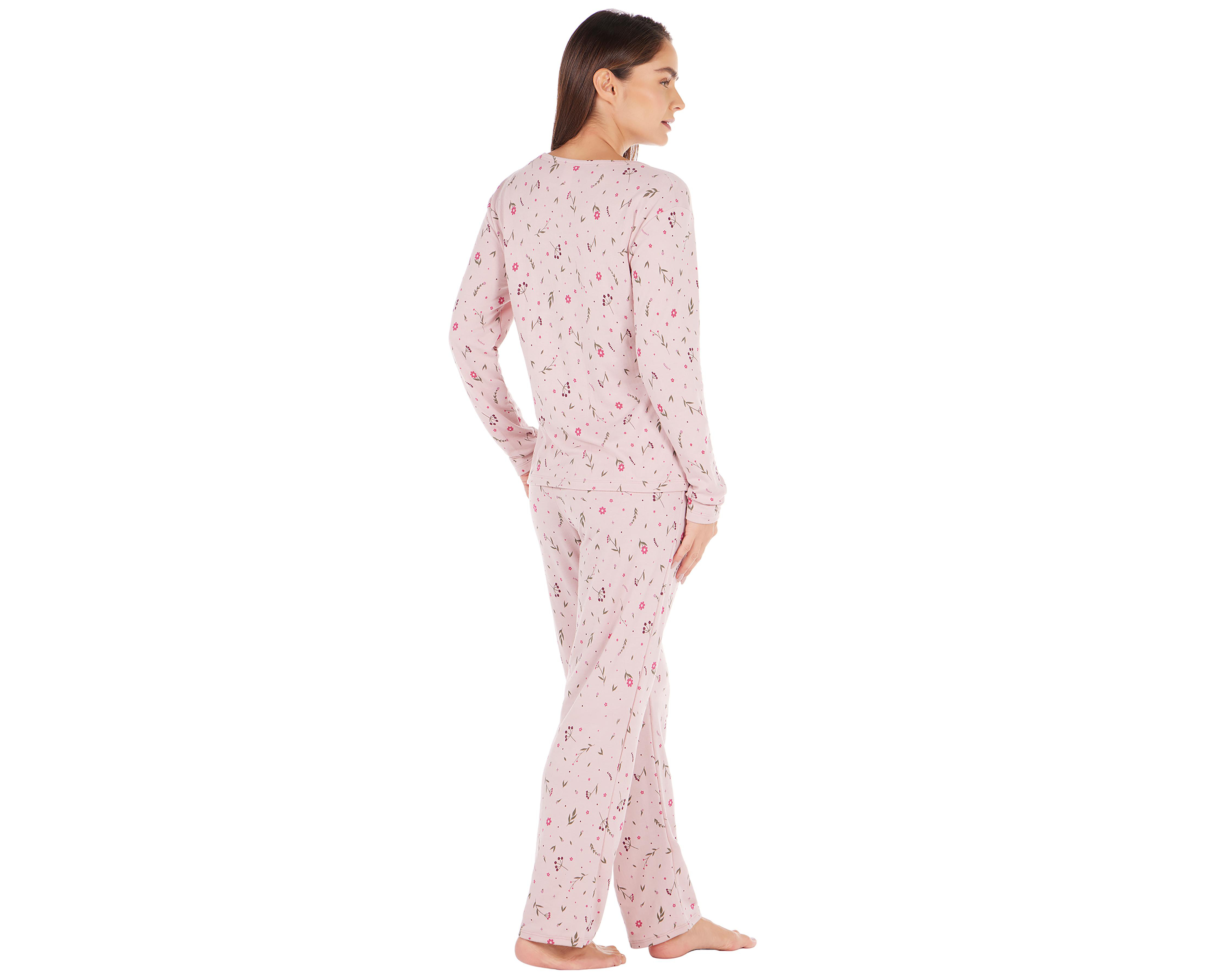 Foto 3 pulgar | Pijama Tops & Bottoms para Mujer 2 Piezas