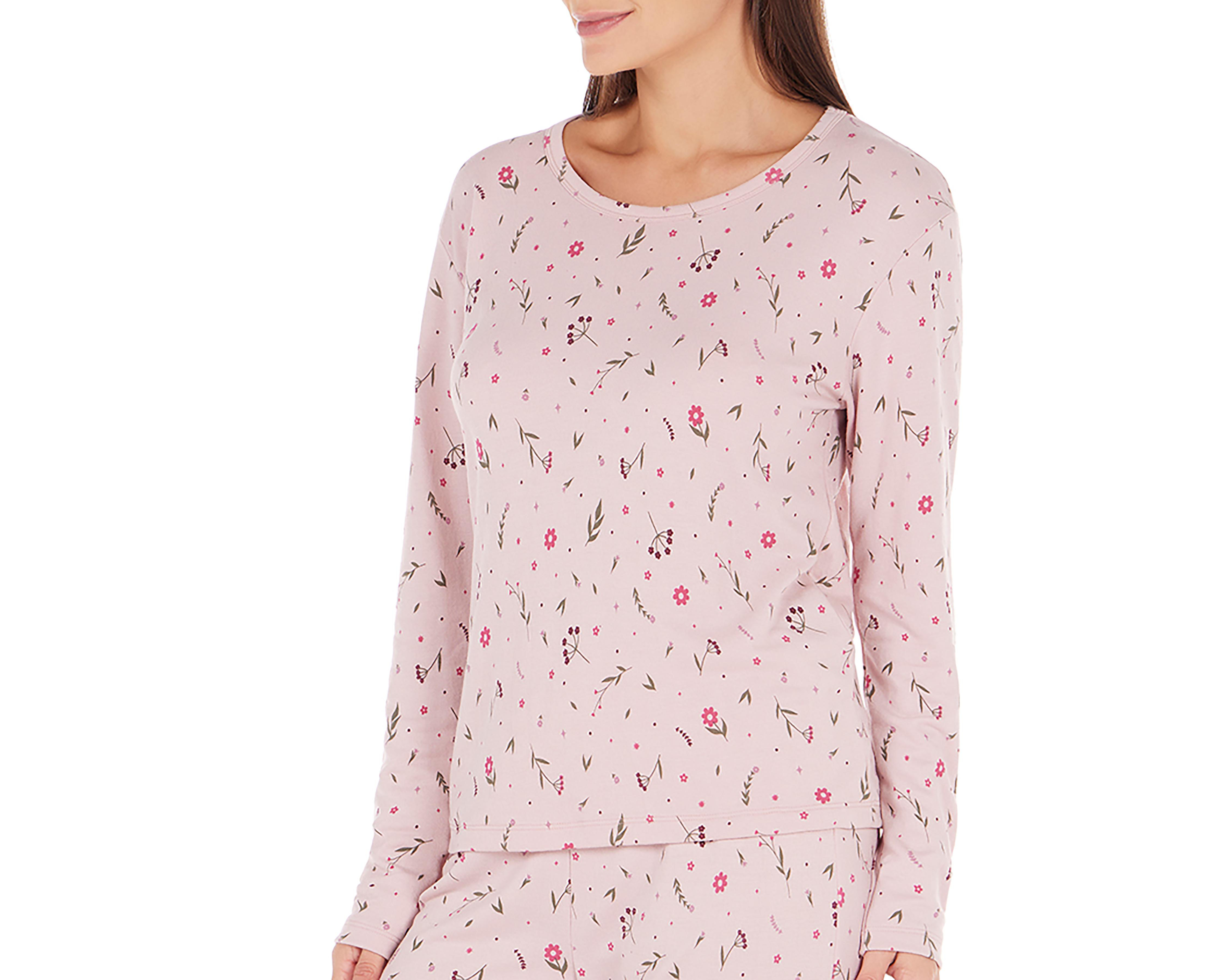 Foto 4 pulgar | Pijama Tops & Bottoms para Mujer 2 Piezas