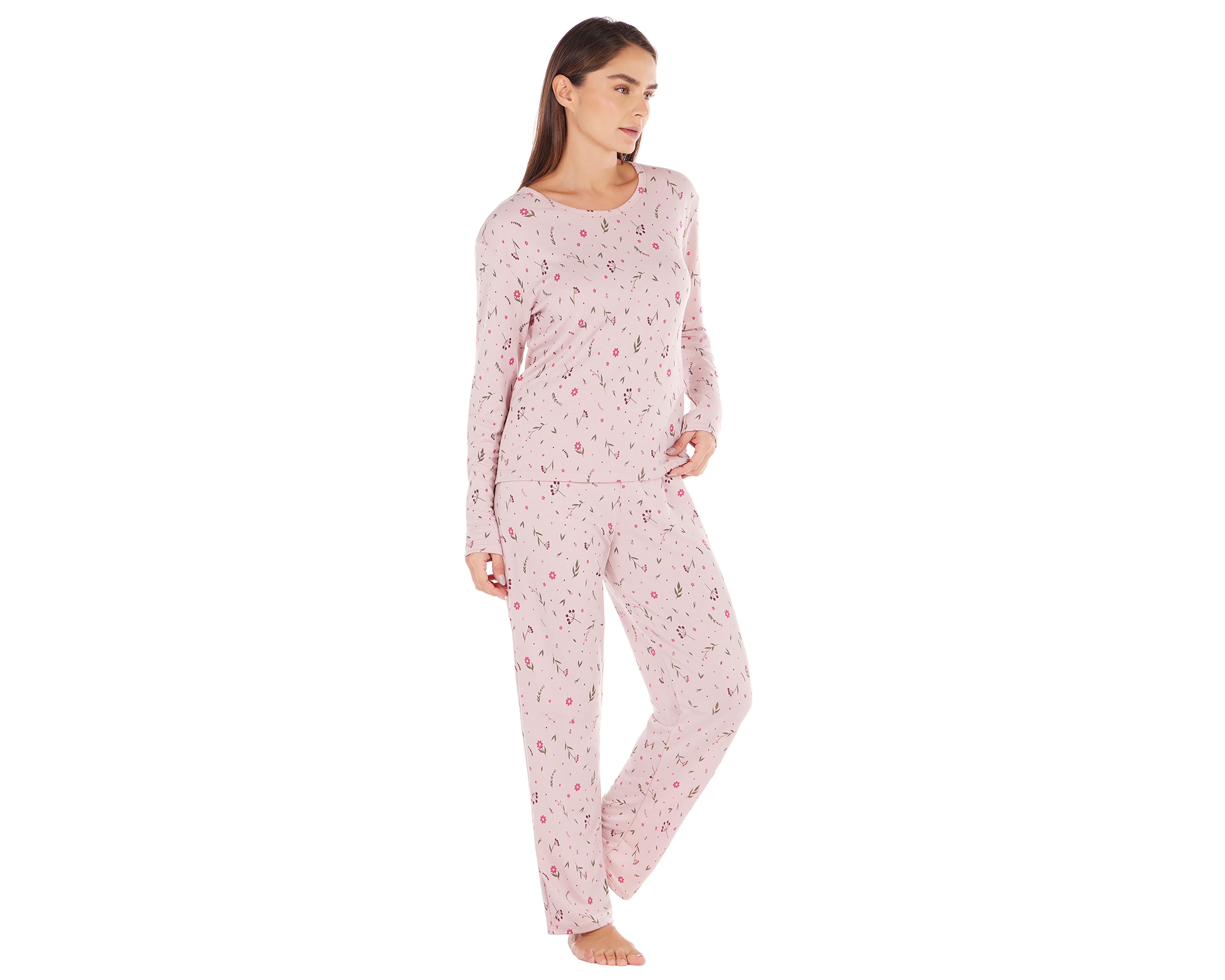 Foto 5 pulgar | Pijama Tops & Bottoms para Mujer 2 Piezas