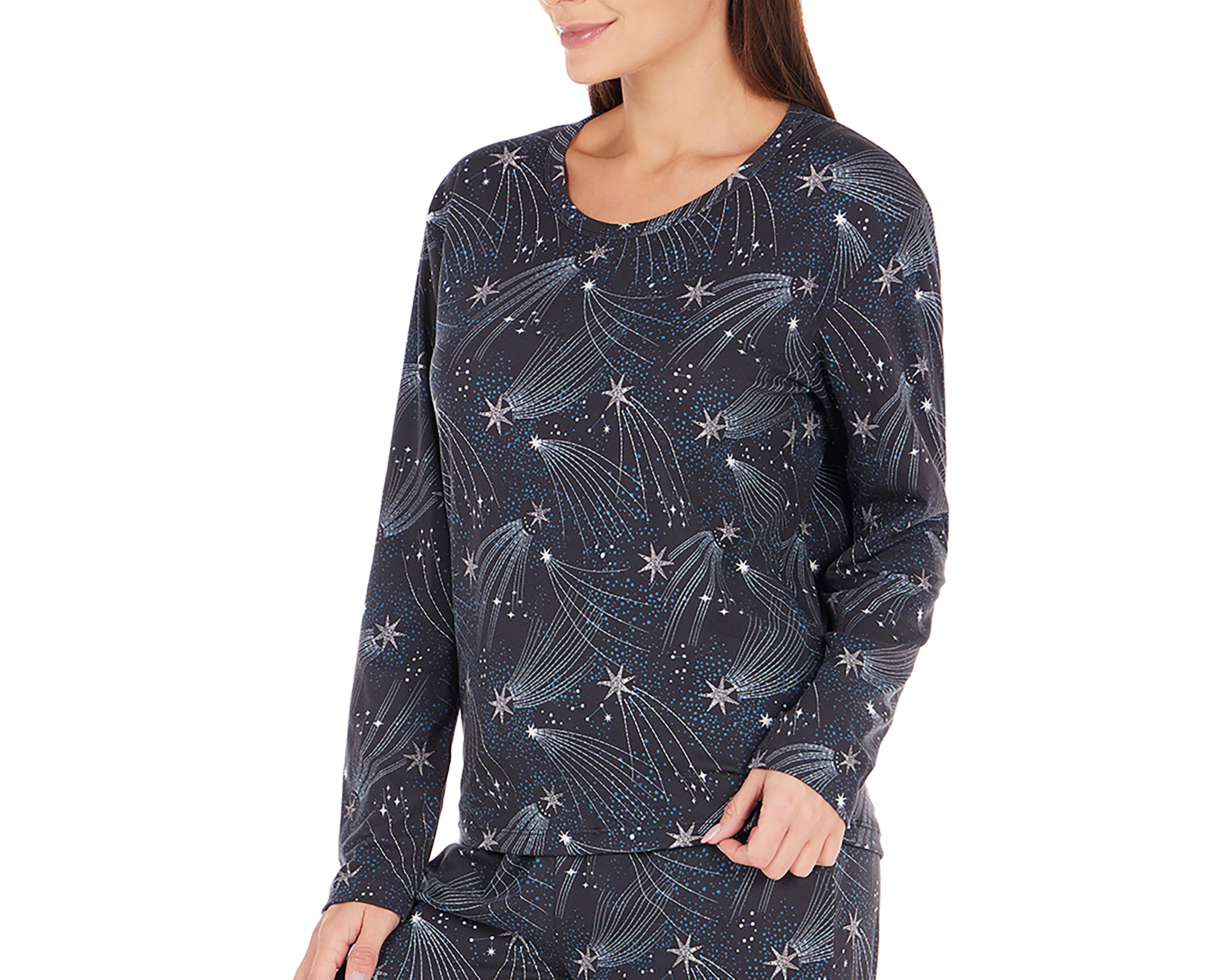 Foto 4 pulgar | Pijama Tops & Bottoms para Mujer 2 Piezas
