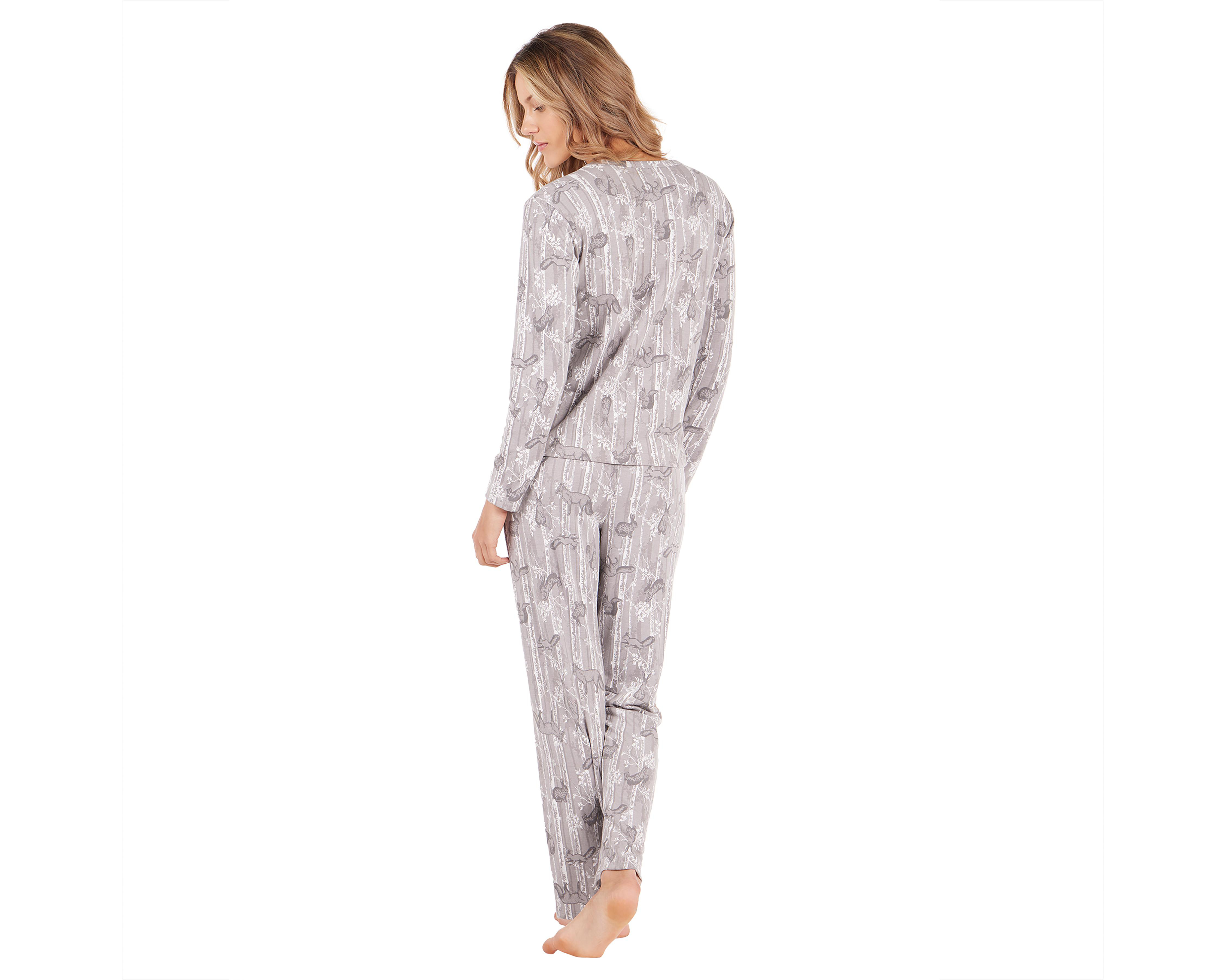 Foto 3 pulgar | Pijama Tops & Bottoms para Mujer 2 Piezas