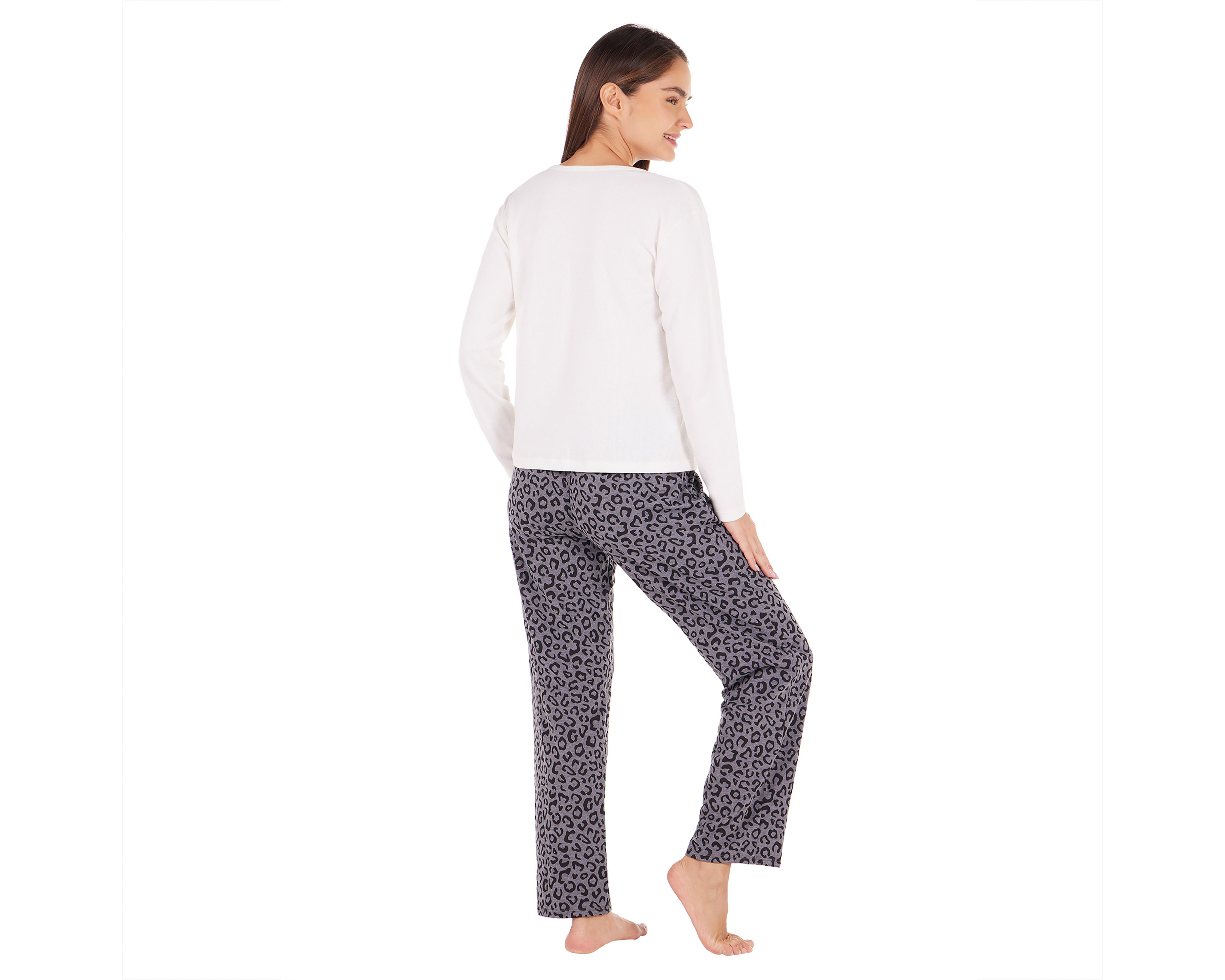 Foto 3 pulgar | Pijama Tops & Bottoms para Mujer 2 Piezas