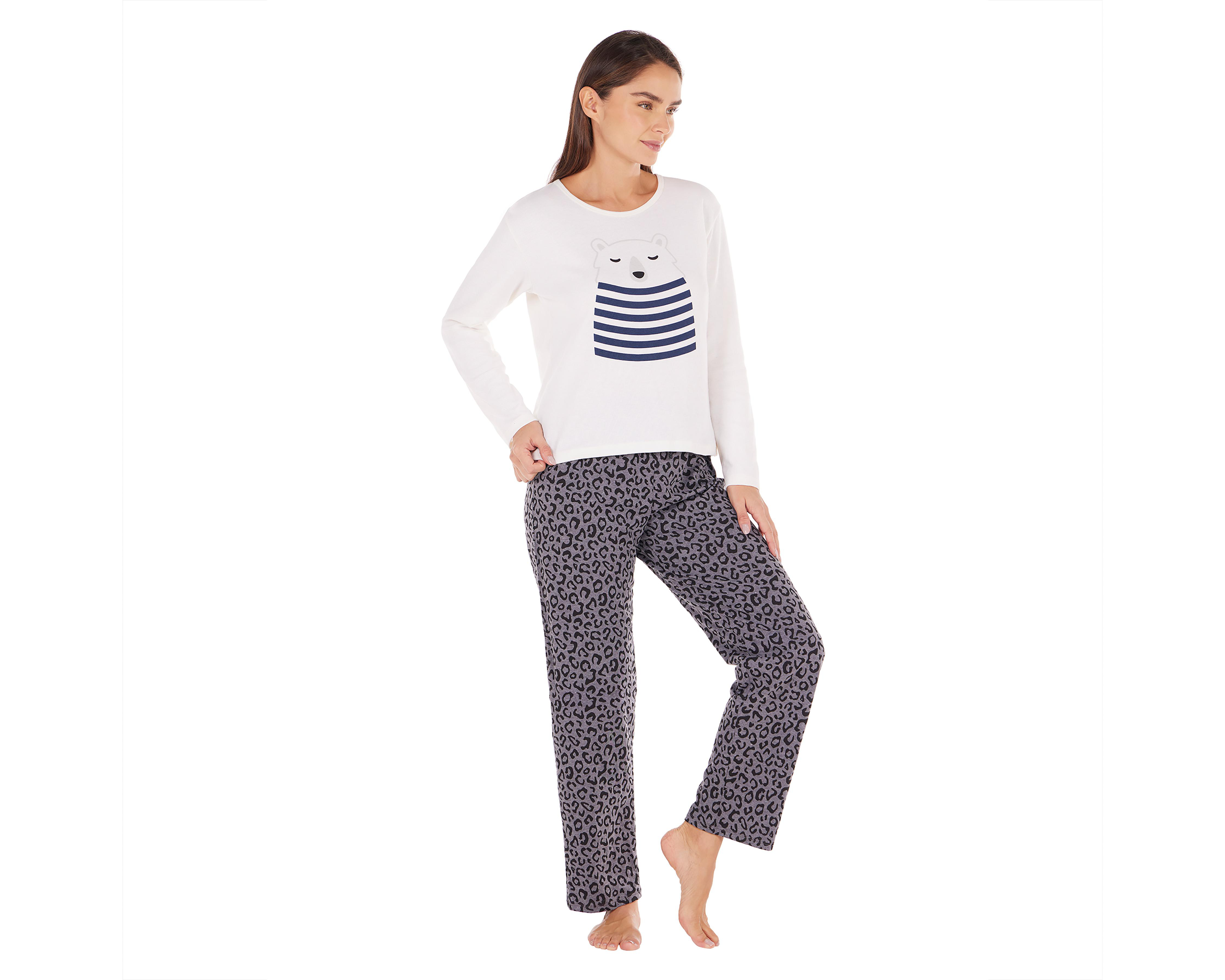 Foto 5 pulgar | Pijama Tops & Bottoms para Mujer 2 Piezas