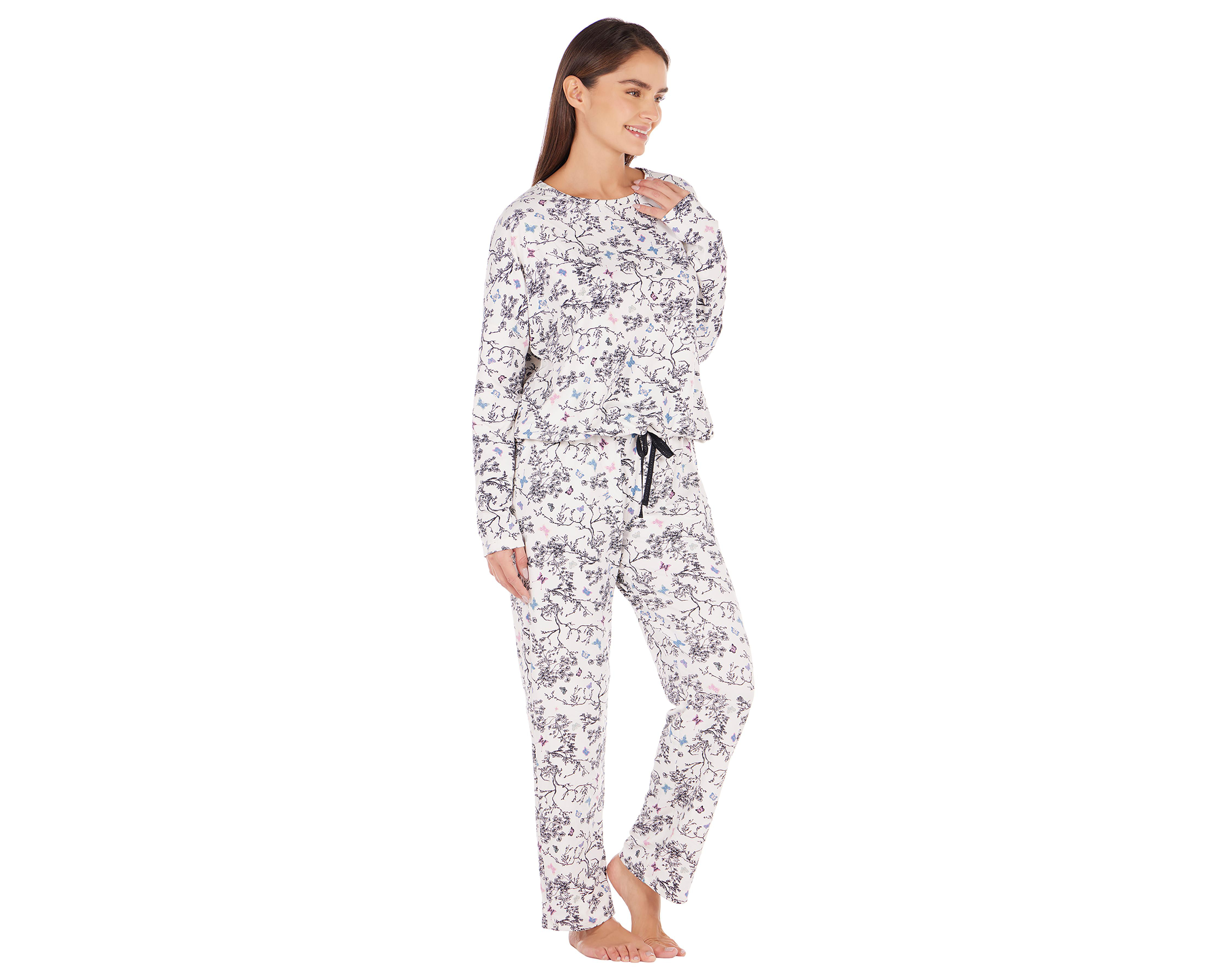 Foto 5 pulgar | Pijama Tops & Bottoms para Mujer 2 Piezas