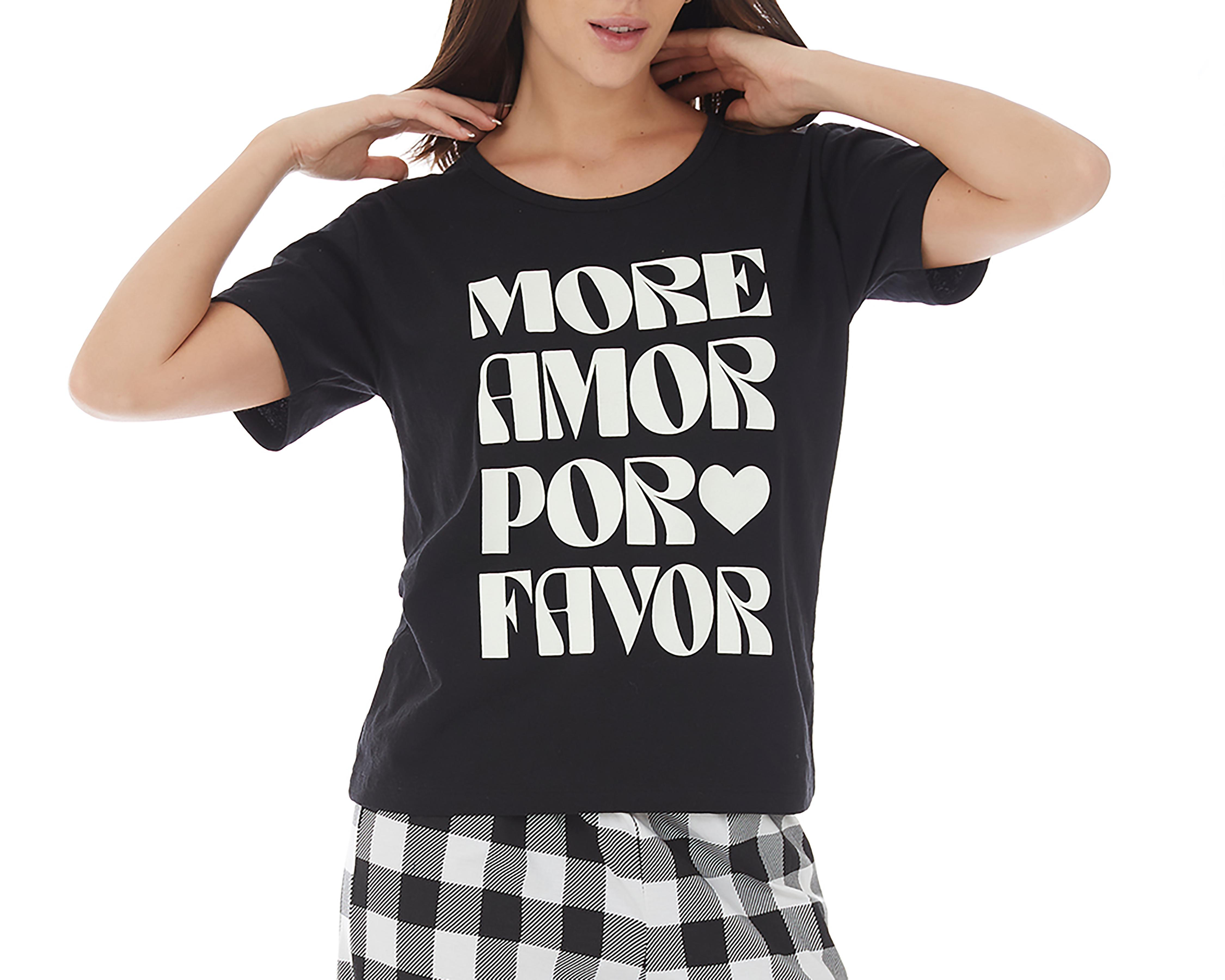 Foto 4 pulgar | Pijama Tops & Bottoms para Mujer 2 Piezas