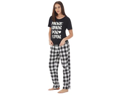 Foto 4 | Pijama Tops & Bottoms para Mujer 2 Piezas