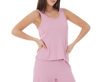 Foto 3 | Pijama Tops & Bottoms para Mujer 2 Piezas