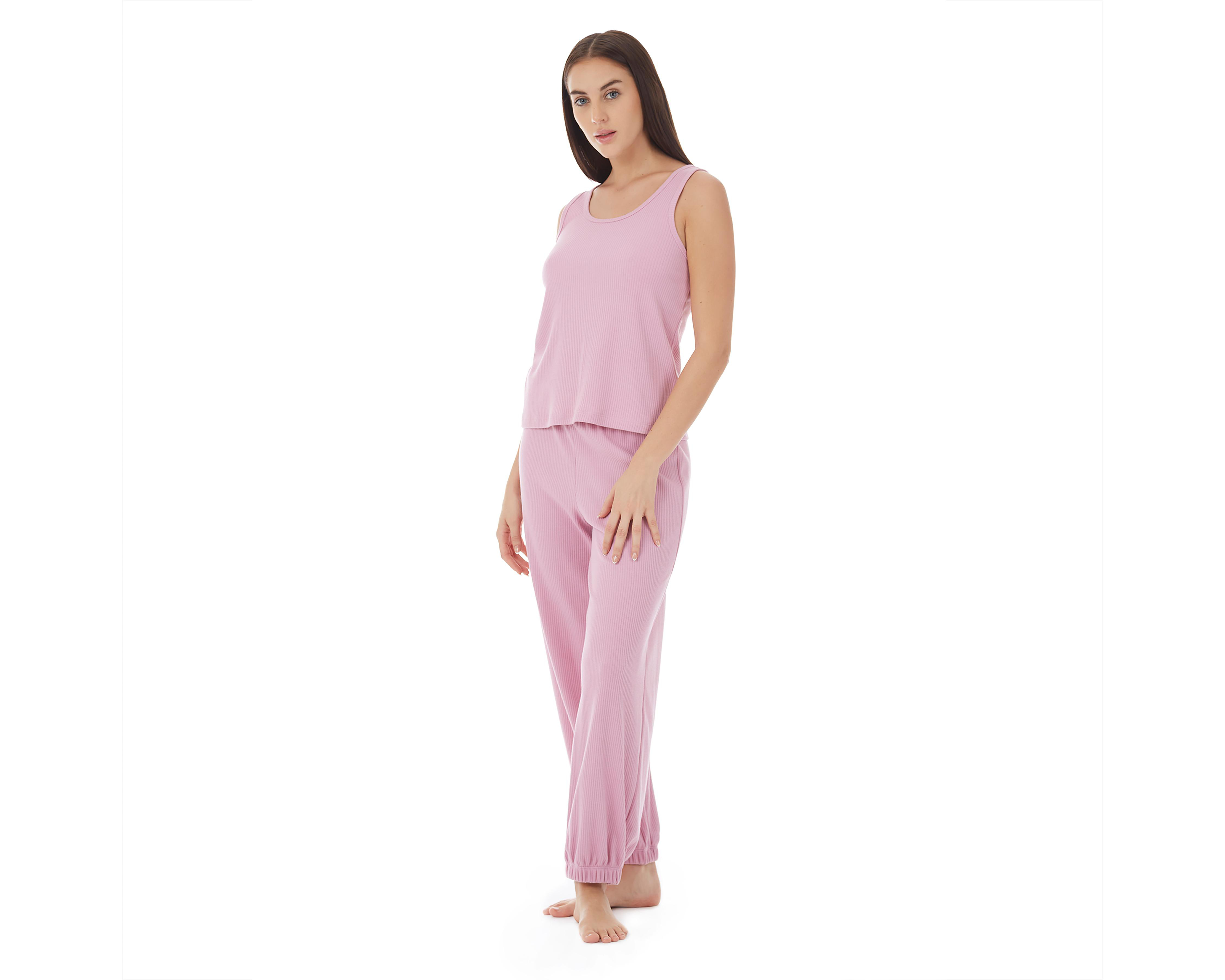 Foto 5 pulgar | Pijama Tops & Bottoms para Mujer 2 Piezas