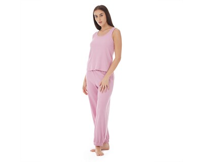 Foto 4 | Pijama Tops & Bottoms para Mujer 2 Piezas