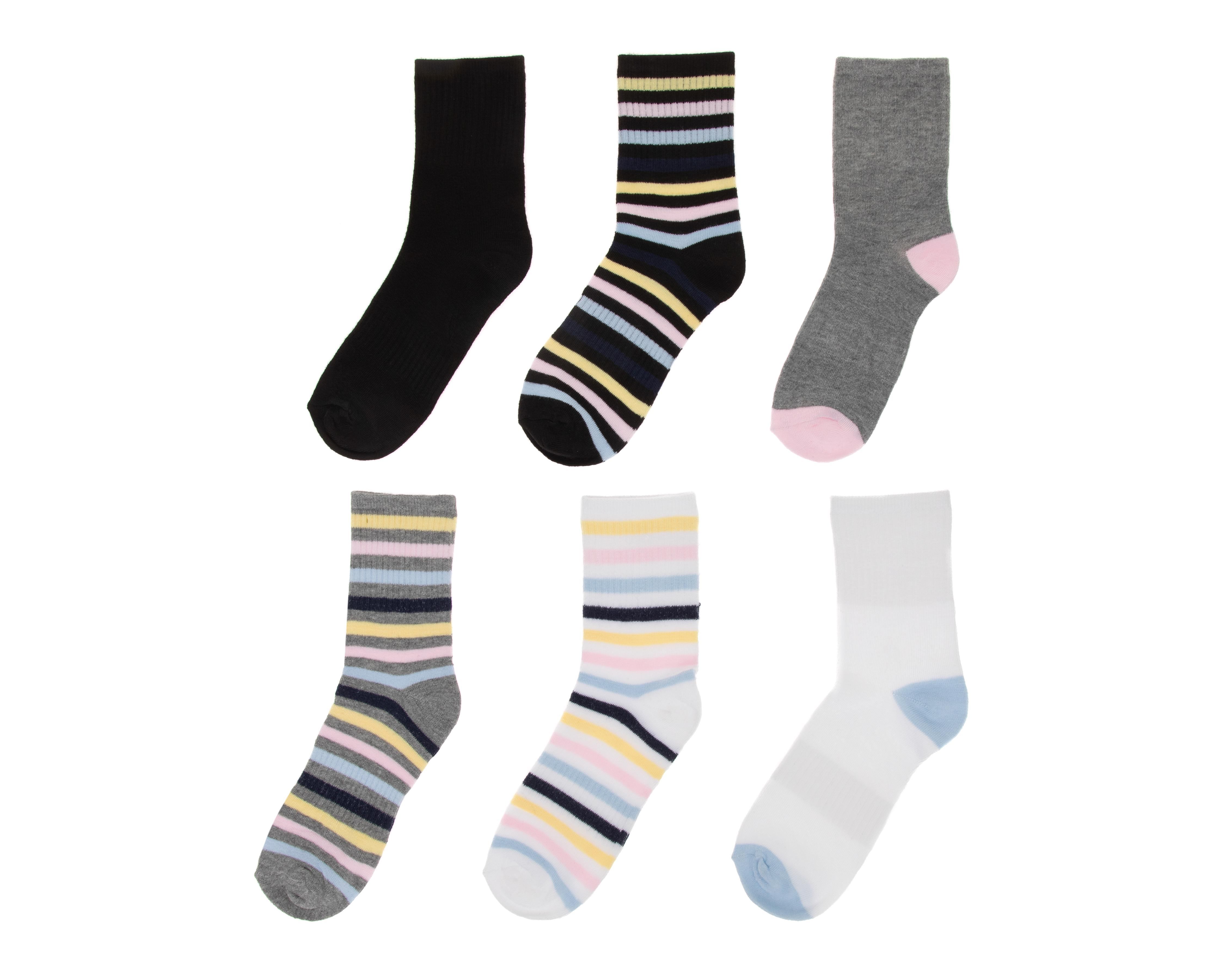 Foto 2 pulgar | Calcetas Largas Lovest para Mujer 6 Pares