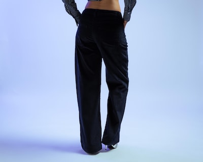 Foto 3 | Pantalón Ancho Strona Azul Marino para Mujer