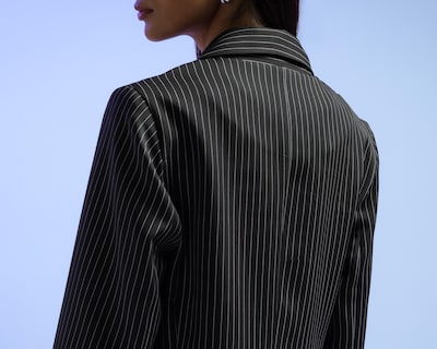 Foto 5 | Blazer Azul Strona para Mujer