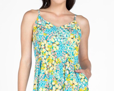 Foto 7 | Vestido 18 Forever Casual de Tirantes con Estampado Floral