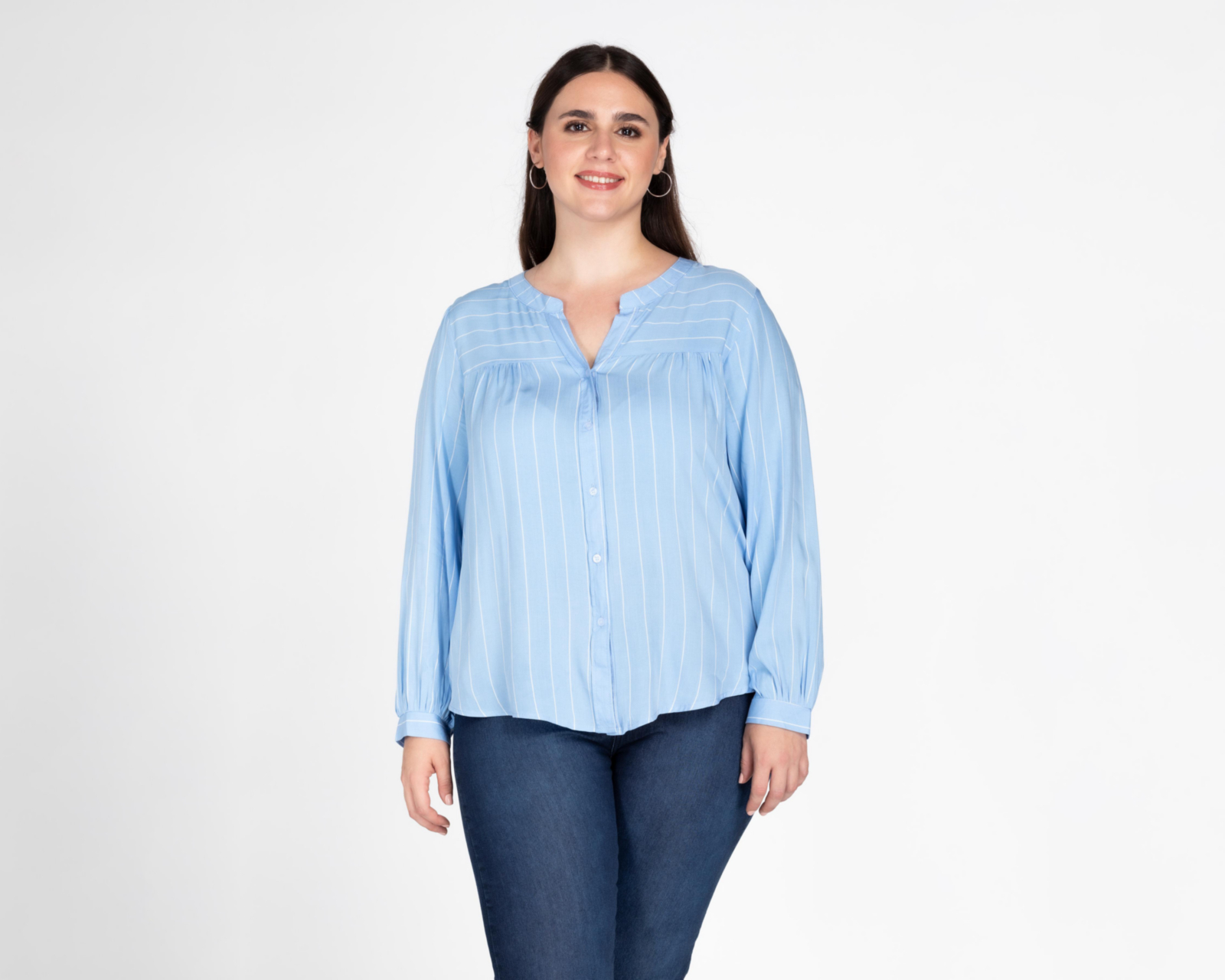 Foto 4 | Blusa Refill Manga Larga con Botones