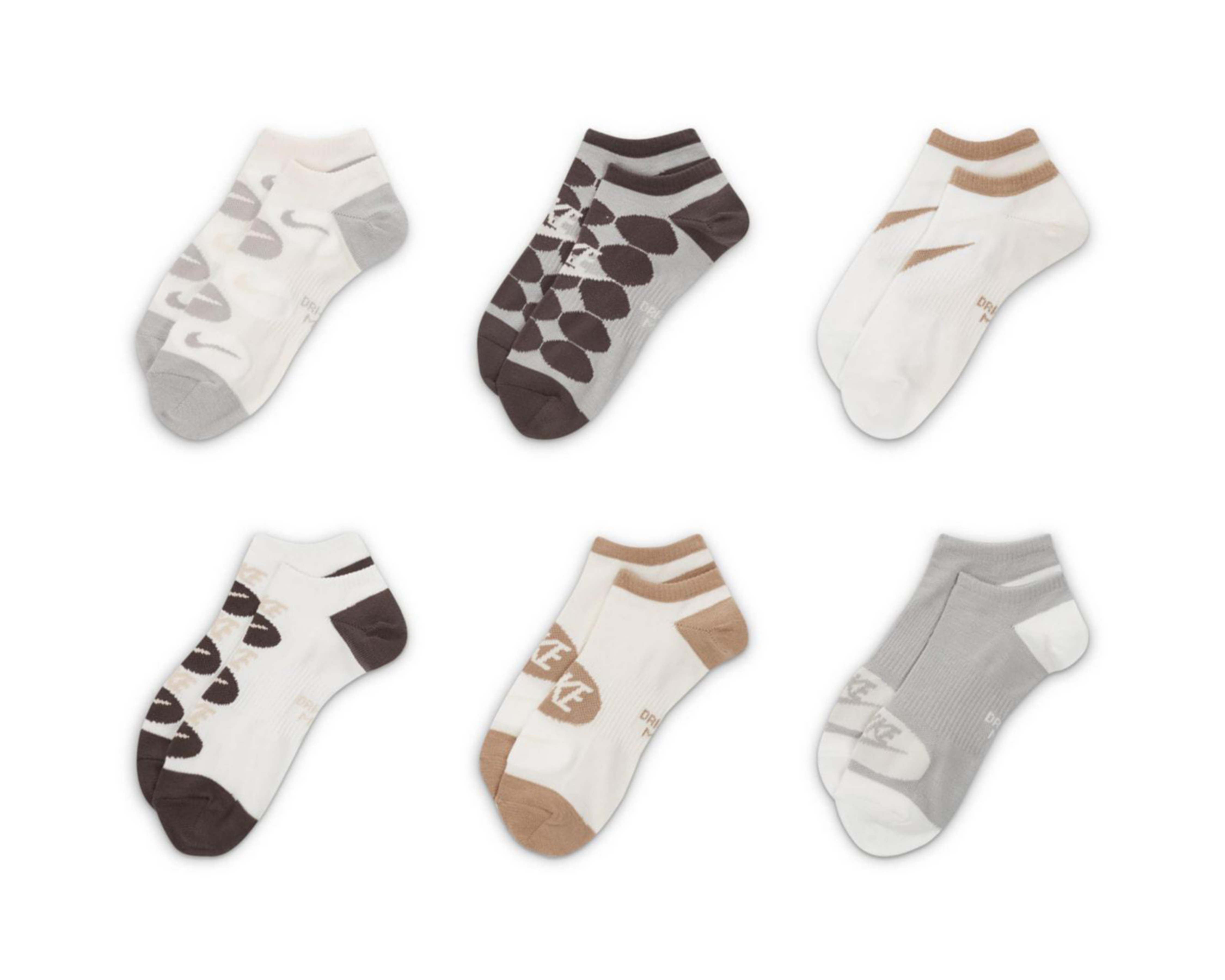 Foto 2 | Calcetas Deportivas Nike Dri-FIT para Mujer 6 Pares