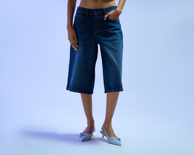 Foto 2 | Pantalón Capri Strona de Mezclilla para Mujer