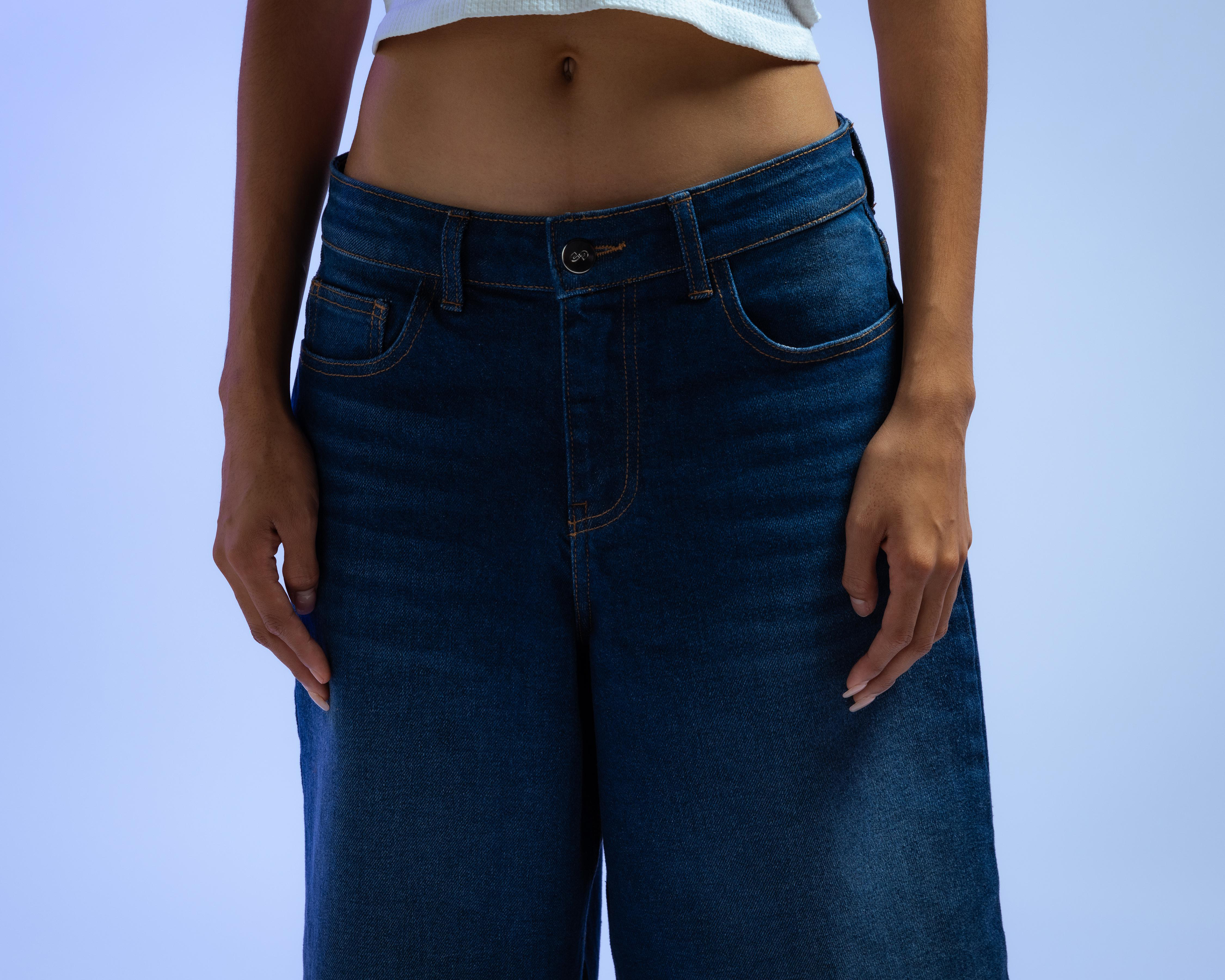 Foto 5 pulgar | Pantalón Capri Strona de Mezclilla para Mujer