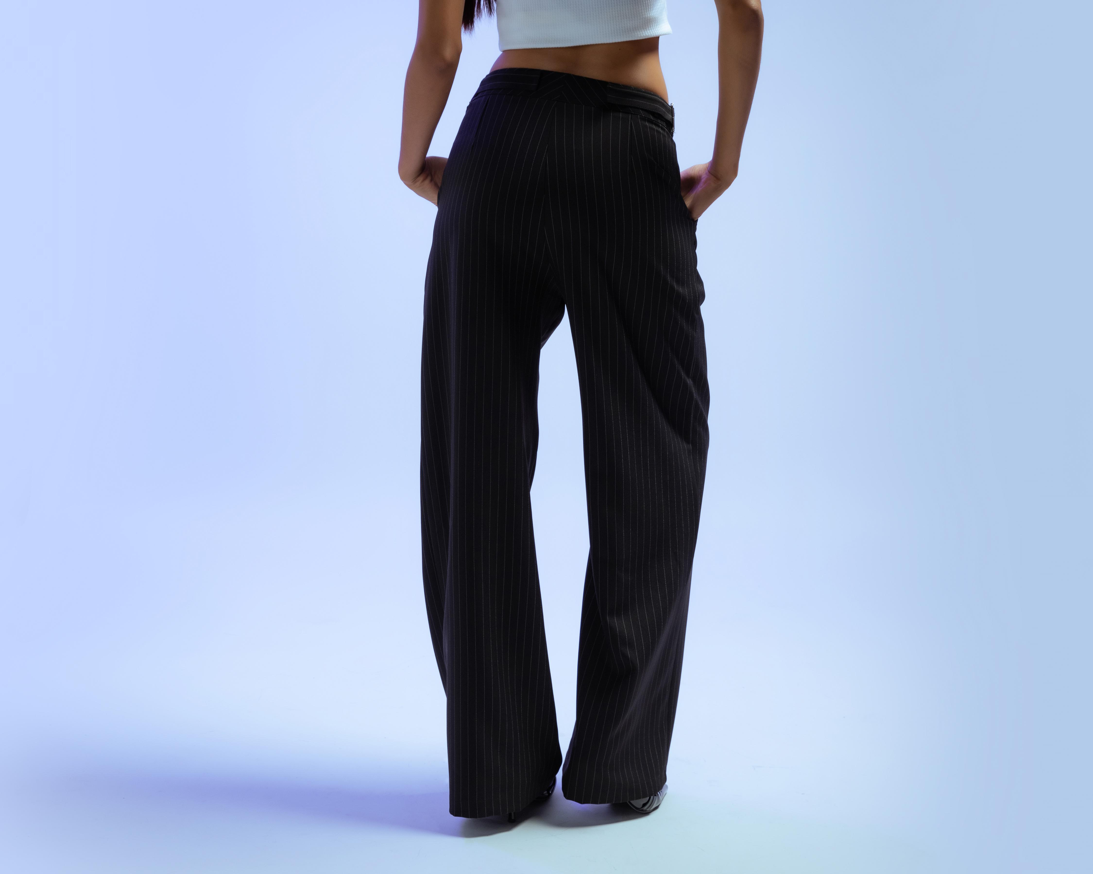 Foto 4 pulgar | Pantalón de Vestir Strona a Rayas para Mujer