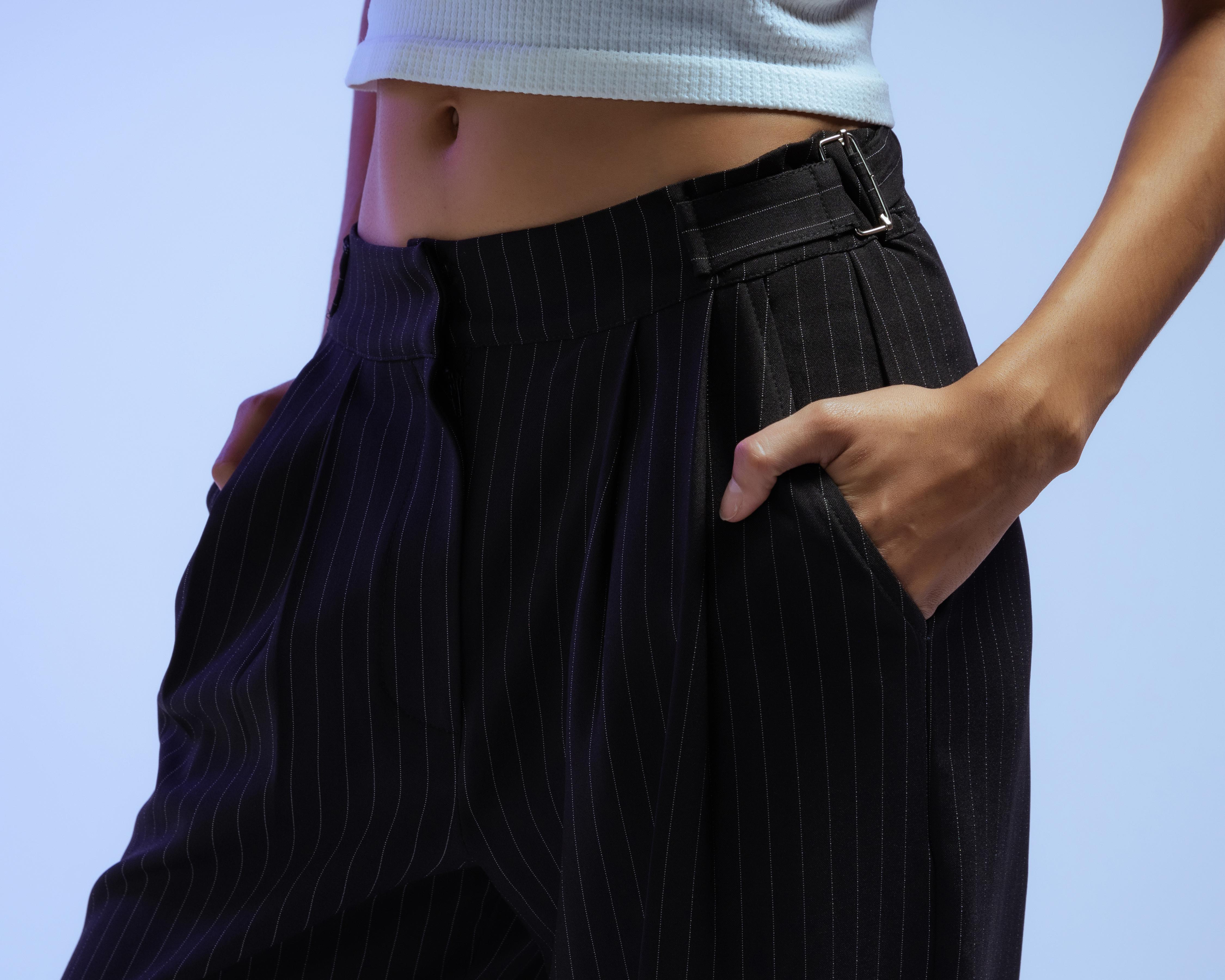 Foto 5 pulgar | Pantalón de Vestir Strona a Rayas para Mujer