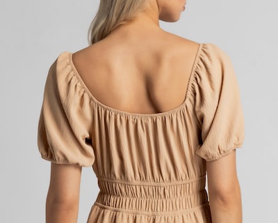 Foto 5 | Vestido Casual Refill Manga Corta Beige Juvenil
