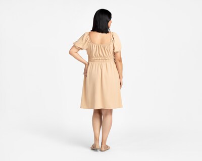 Foto 6 | Vestido Casual Refill Manga Corta Beige Juvenil