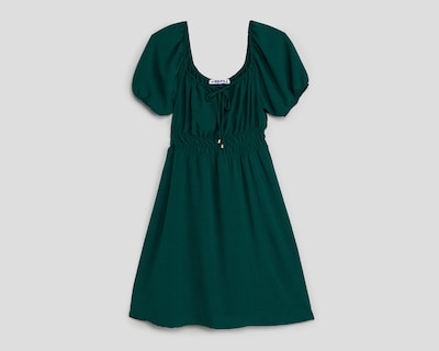 Foto 1 | Vestido Casual Refill Manga Corta Verde Jade Juvenil