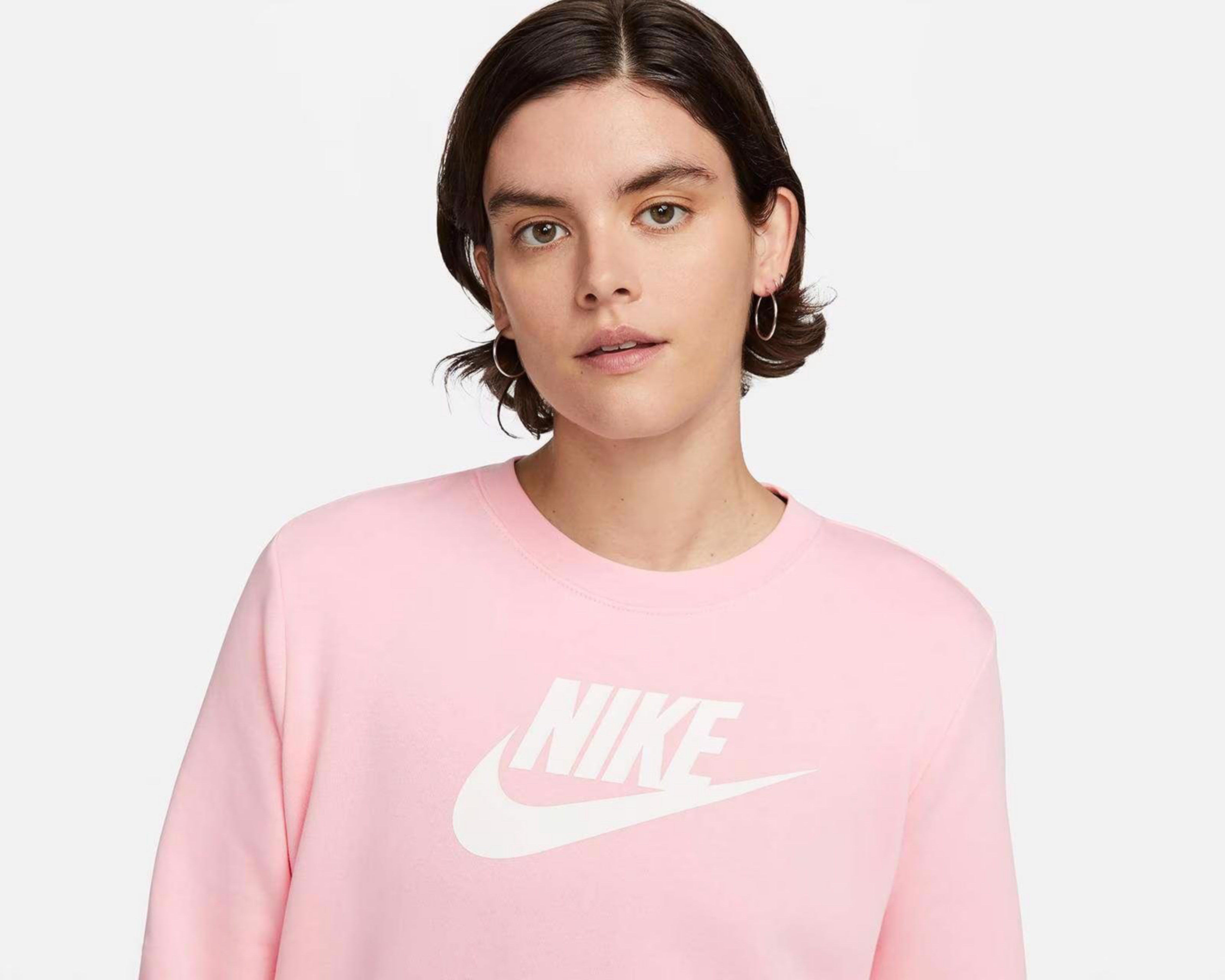 Foto 4 pulgar | Sudadera Nike Rosa