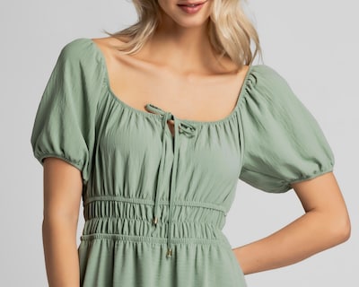 Foto 4 | Vestido Casual Refill Verde para Mujer