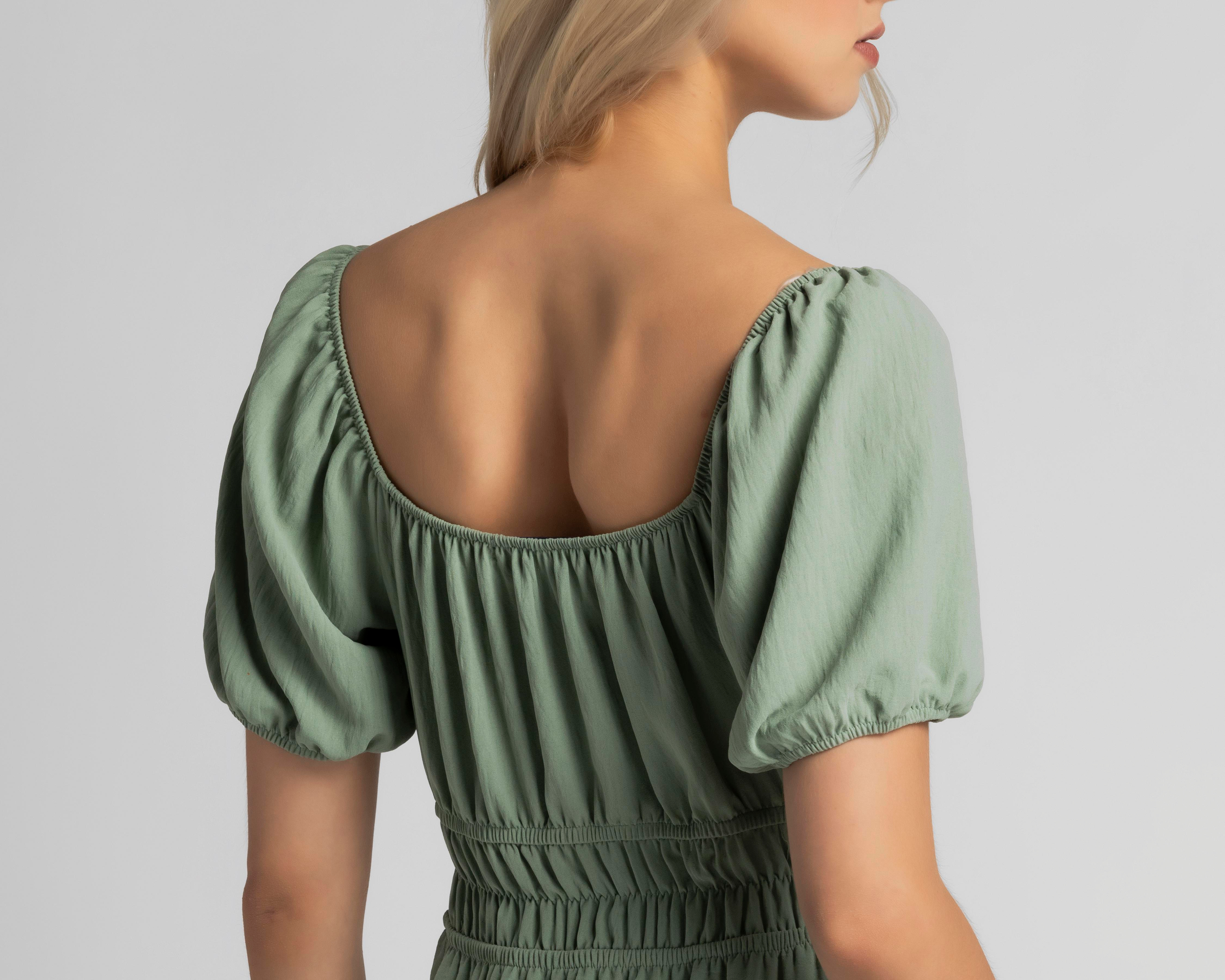 Foto 5 | Vestido Casual Refill Verde para Mujer