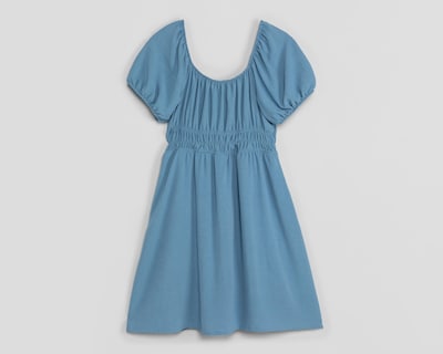 Foto 2 | Vestido Casual Refill Manga Corta Midi Azul Juvenil