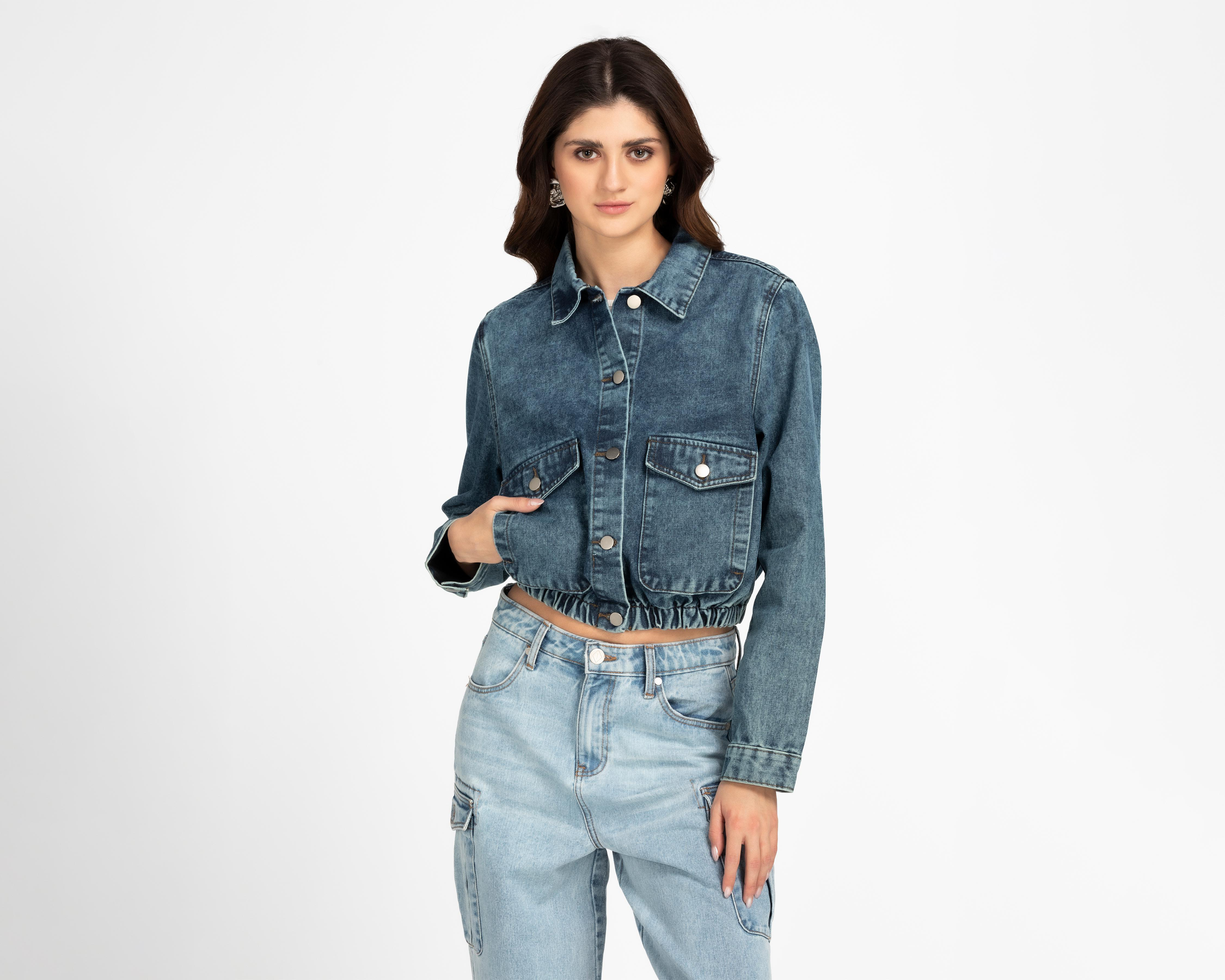 Chamarra 18 Forever Azul Deslavada $282